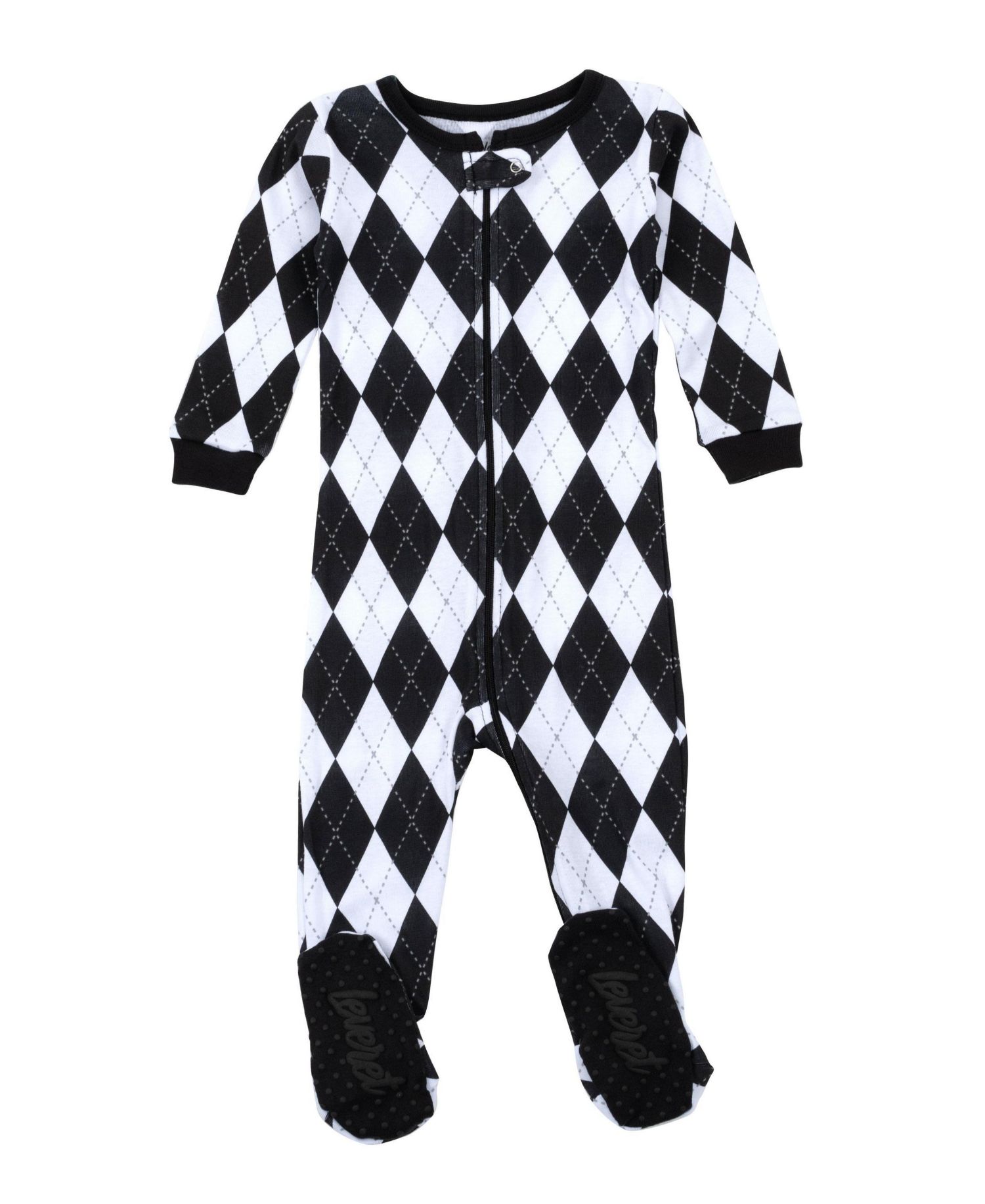 Baby One Piece 0M -24M Argyle Cotton Footed Pajamas