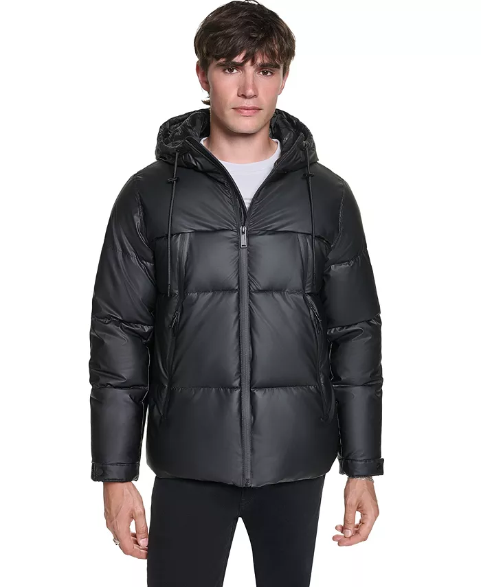 Men's Midweight Hooded Water Resistant Puffer - thumbnail 5