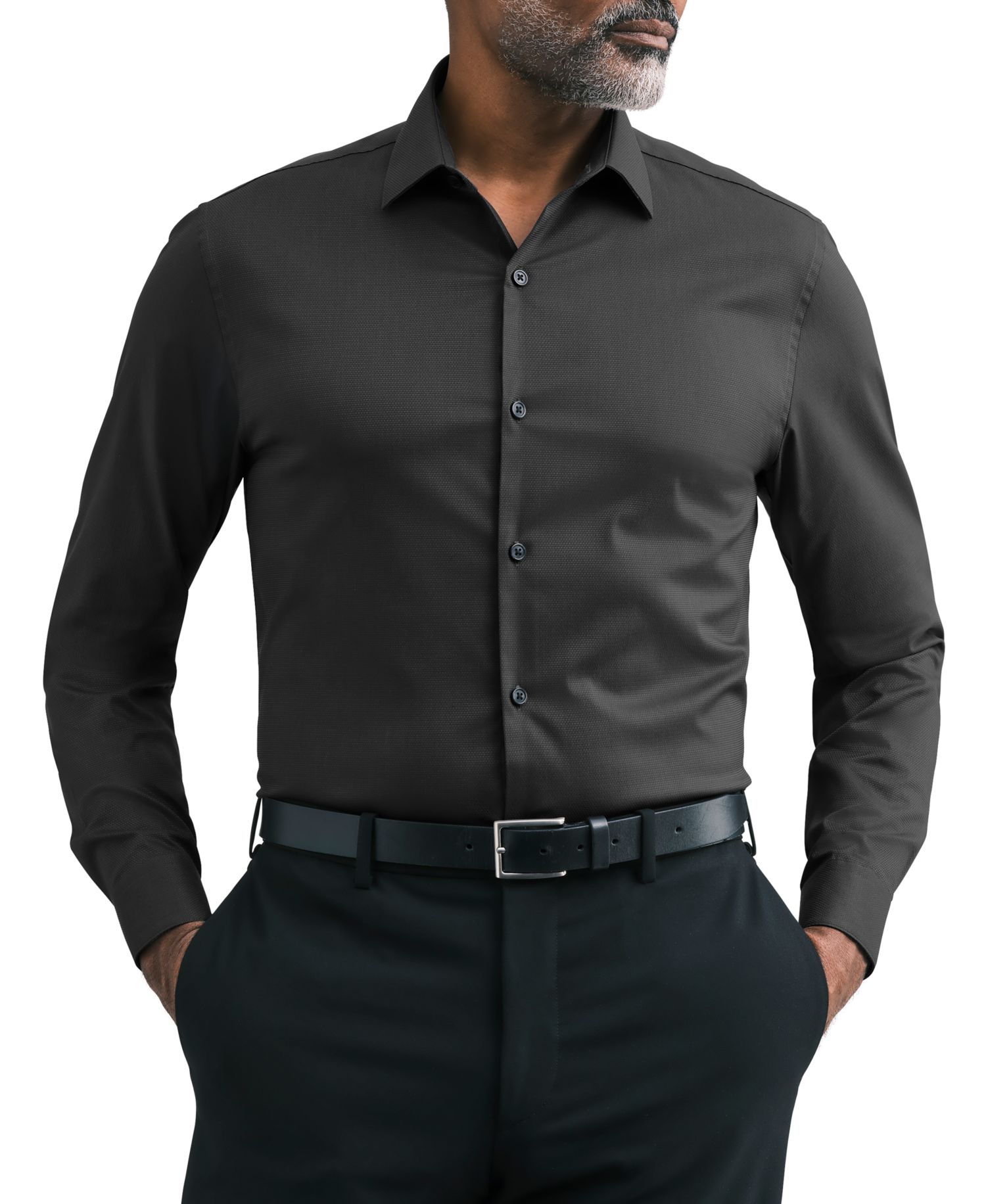 Men's Technicole Slim-Fit Spread-Collar Dress Shirt