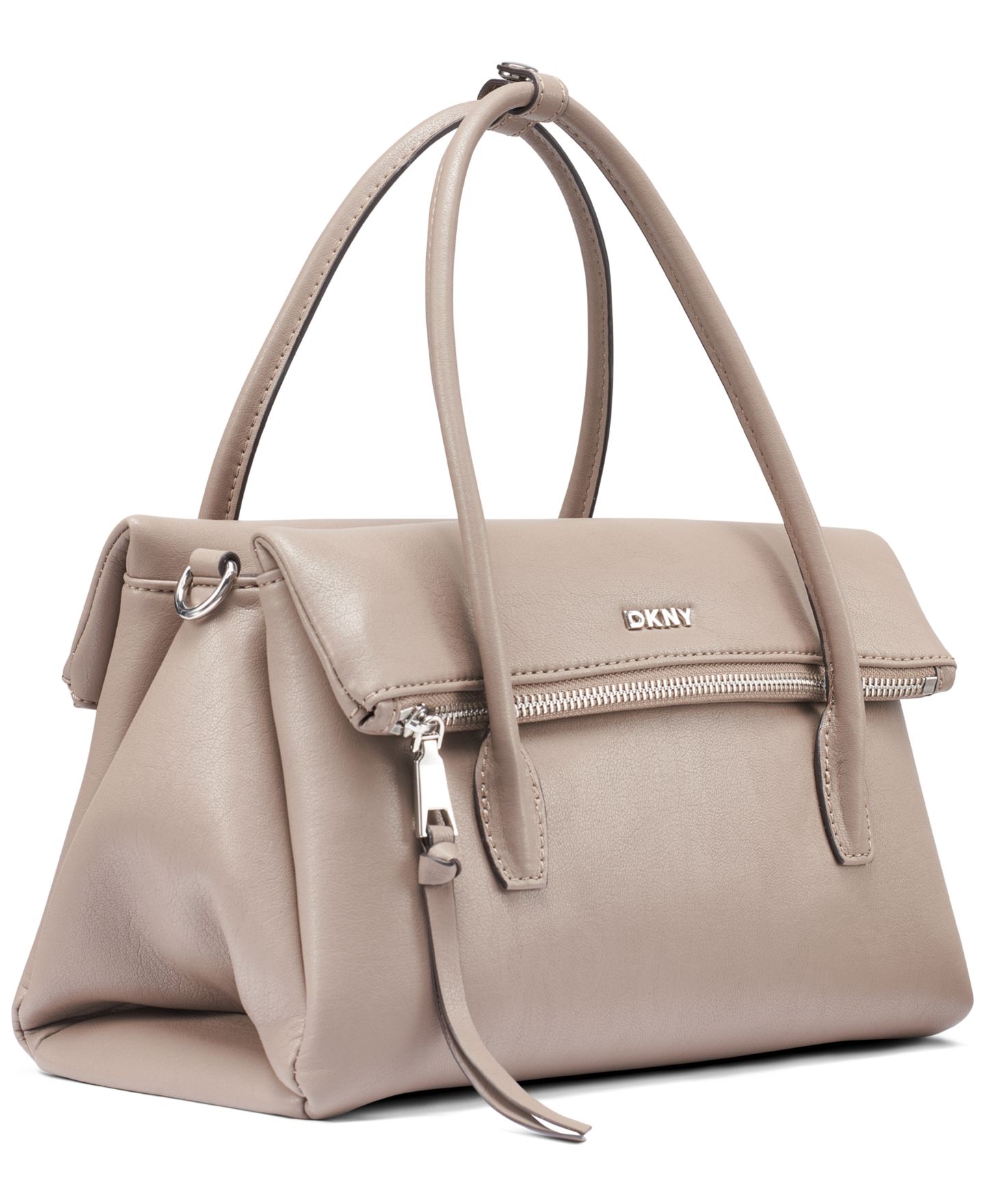 Женская средняя сумка-сэтчел DKNY Rivington, цвет: Норковый — фото 3