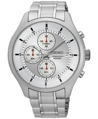 LIMITED EDITION Seiko Men s Chronograph Special Value Stainless Steel Bracelet Watch 43mm SKS535 Macy s