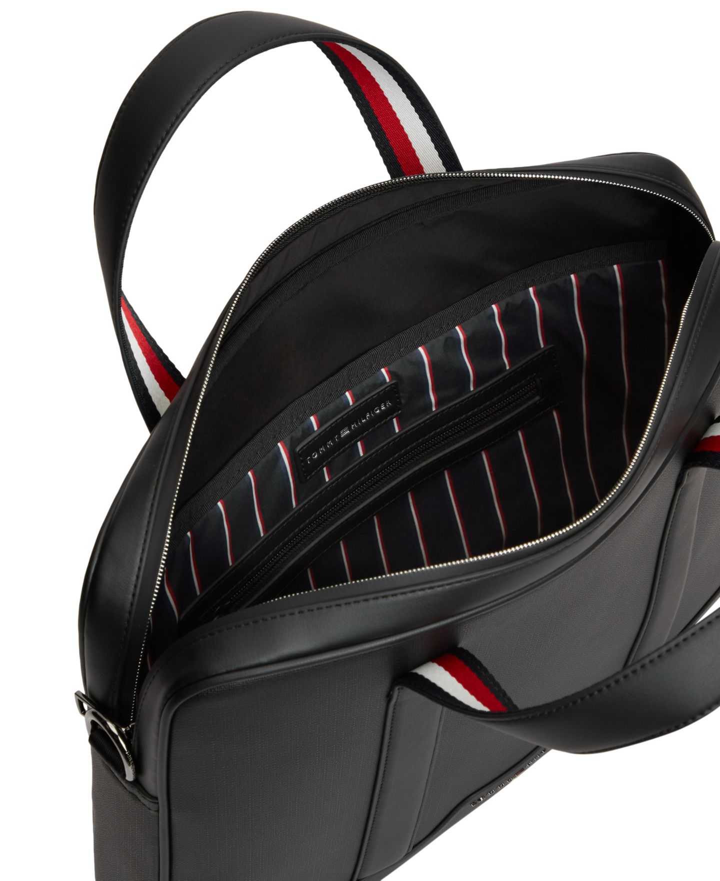 Мужская сумка Tommy Hilfiger Textured Computer, цвет: Чёрный — фото 3