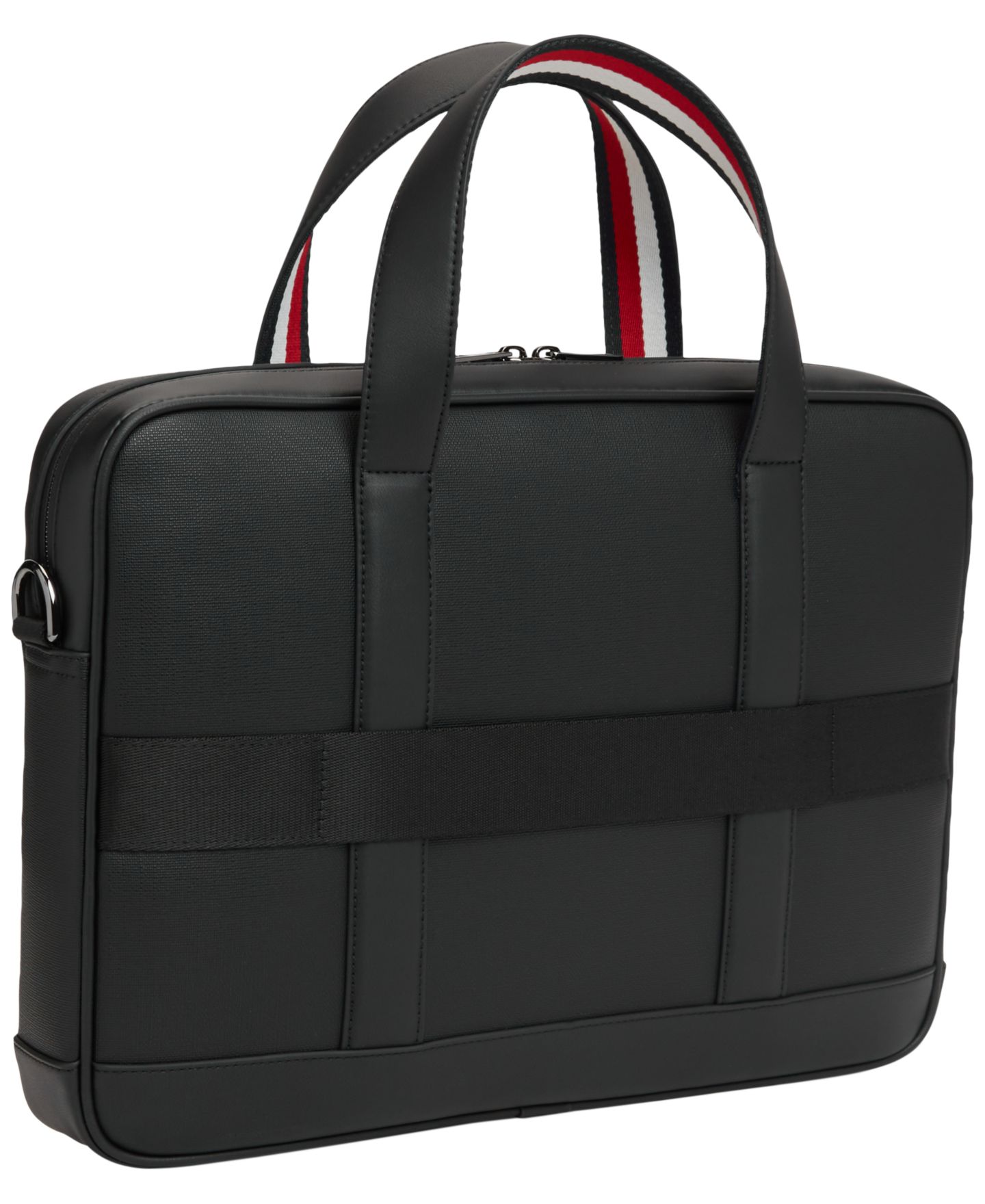 Мужская сумка Tommy Hilfiger Textured Computer, цвет: Чёрный — фото 2