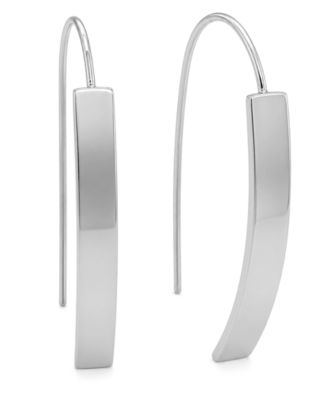 Rectangular Wire Hook Earring