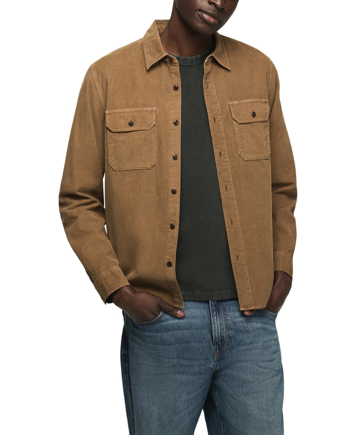 Lucky Brand Men's Corduroy Long-Sleeve Workshirt