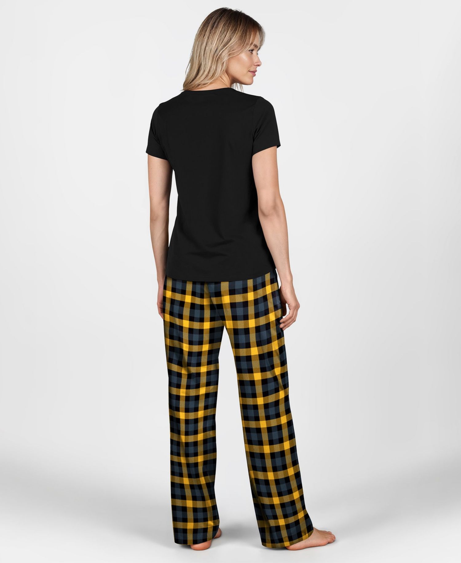 Women's Black Pittsburgh Steelers Highland Sleep Set