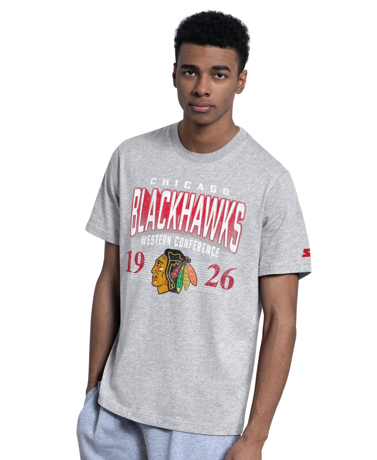 Men's Red/Heather Gray Chicago Blackhawks Two-Pack T-Shirt Set