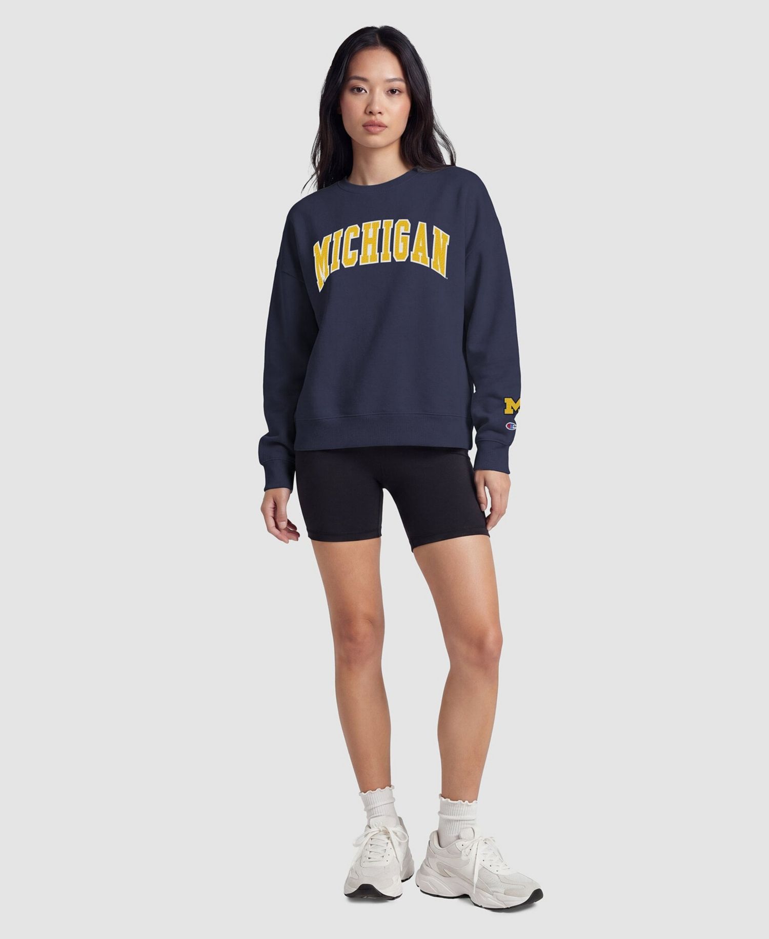 Women's Navy/Gold Michigan Wolverines Sweatshirt