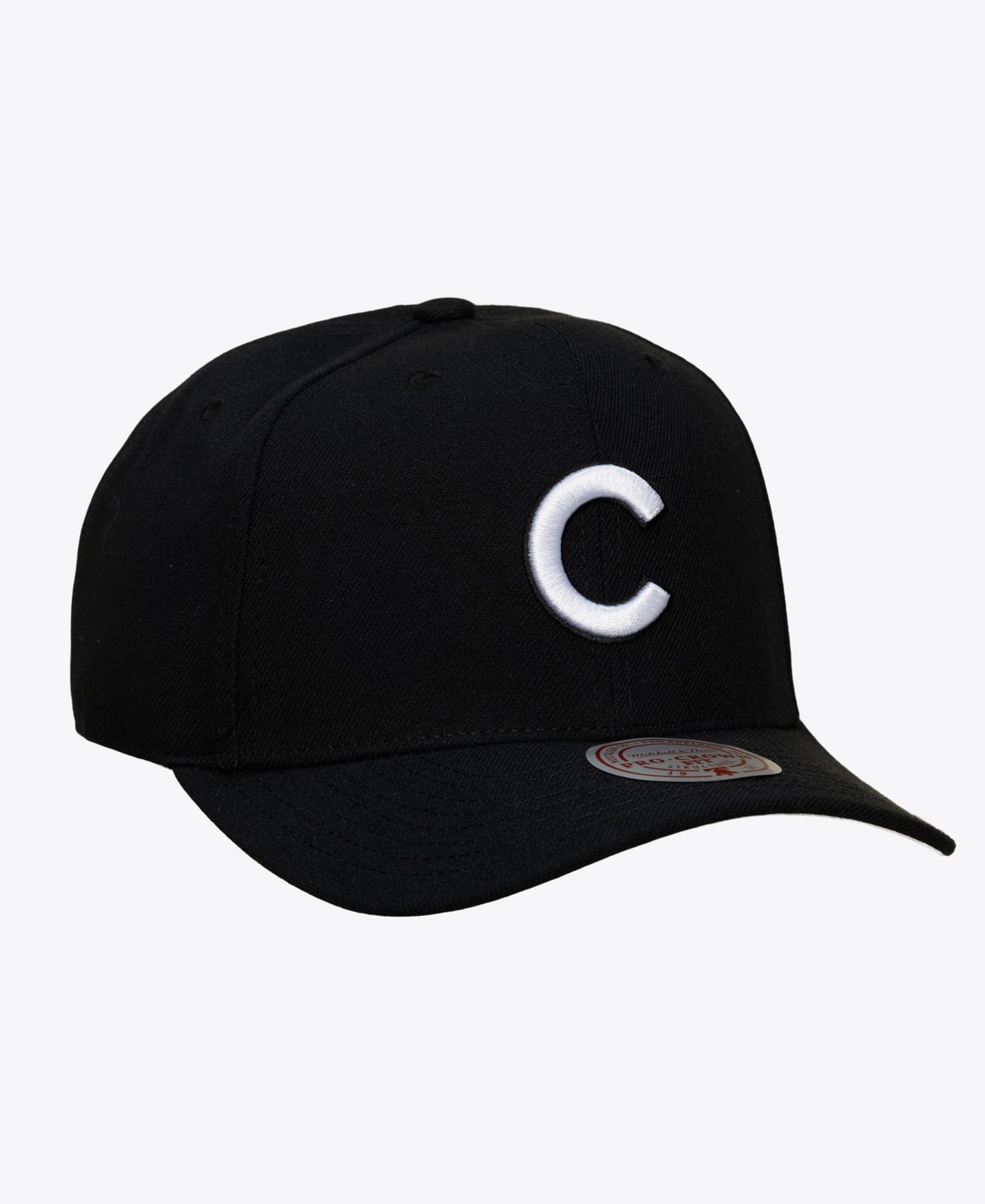 Мужская кепка Mitchell & Ness Black Chicago Cubs Pro Crown Snapback — фото 2