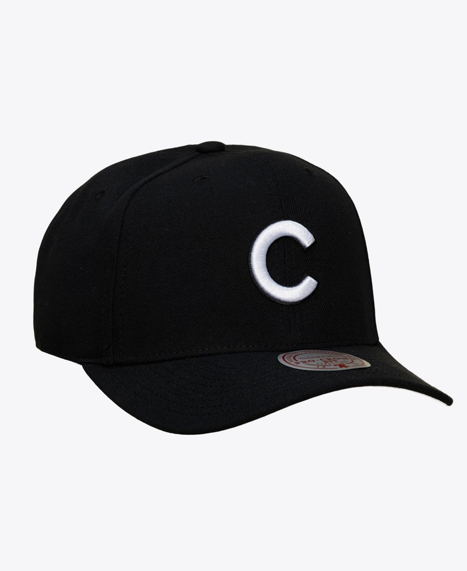 Men's Black Chicago Cubs Pro Crown Snapback