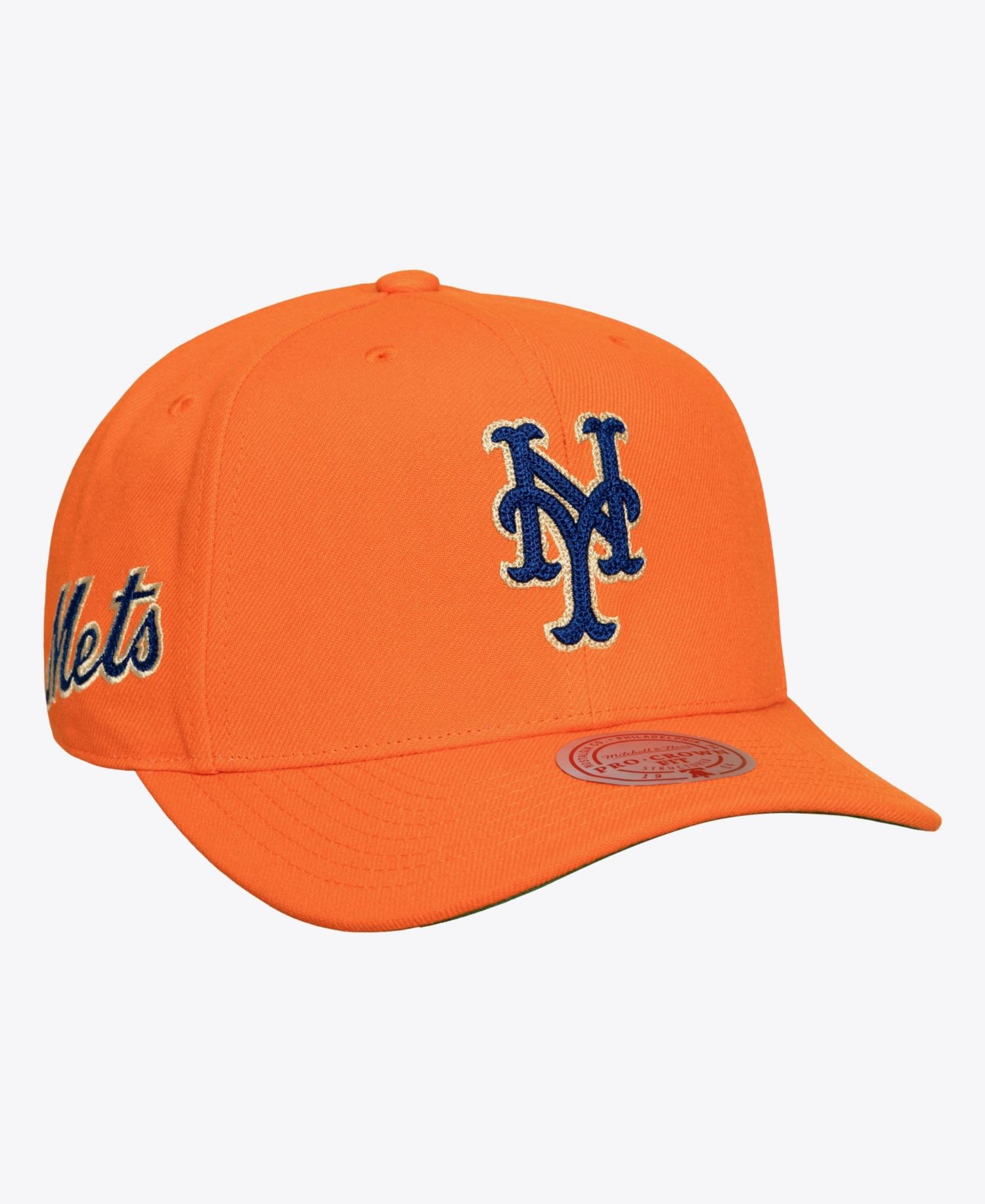 Men's Orange New York Mets 50th Anniversary Patch Secondary Pro Snapback Hat