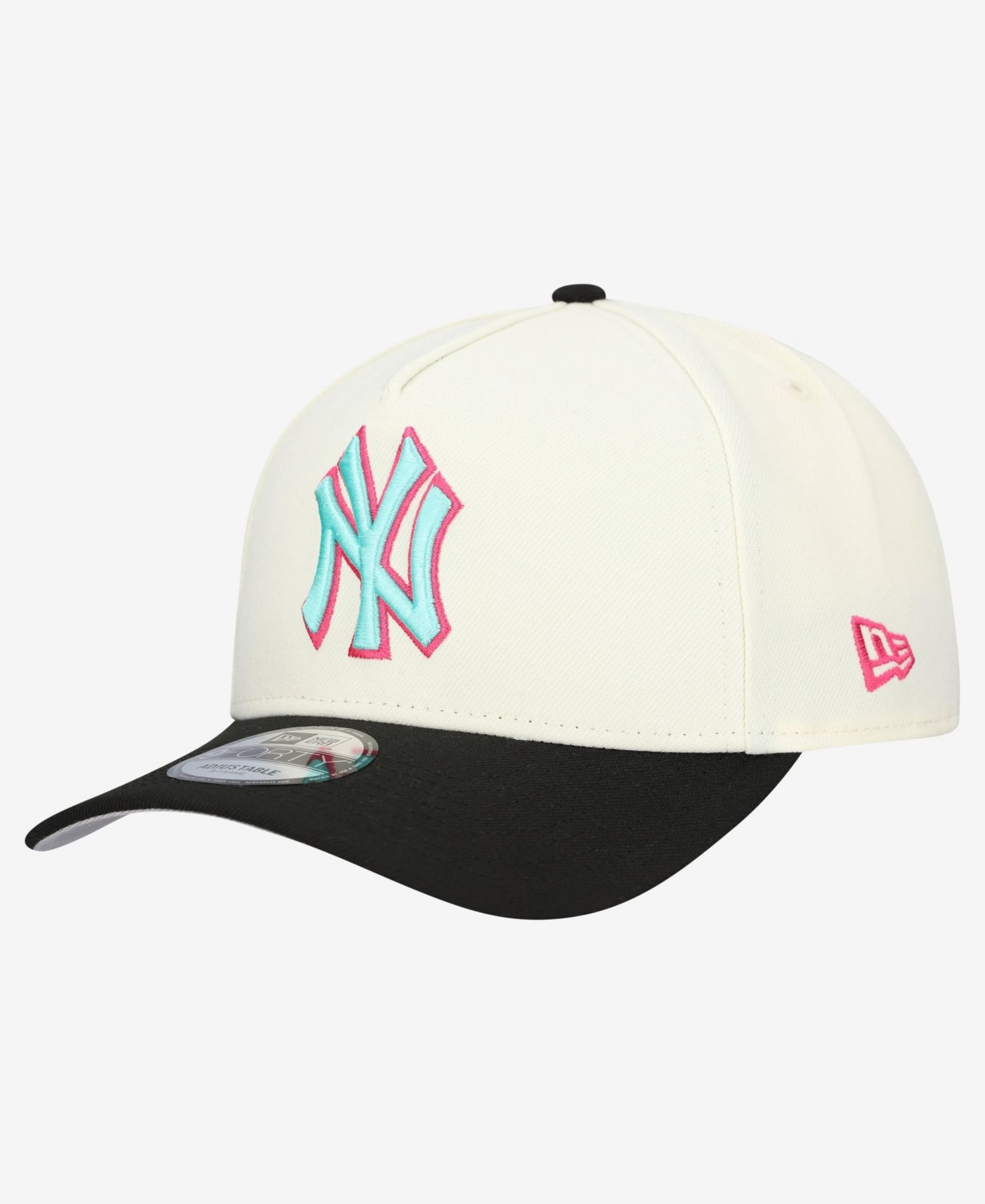 Men's Cream New York Yankees Stadium Chrome 9FORTY A-Frame Adjustable Hat