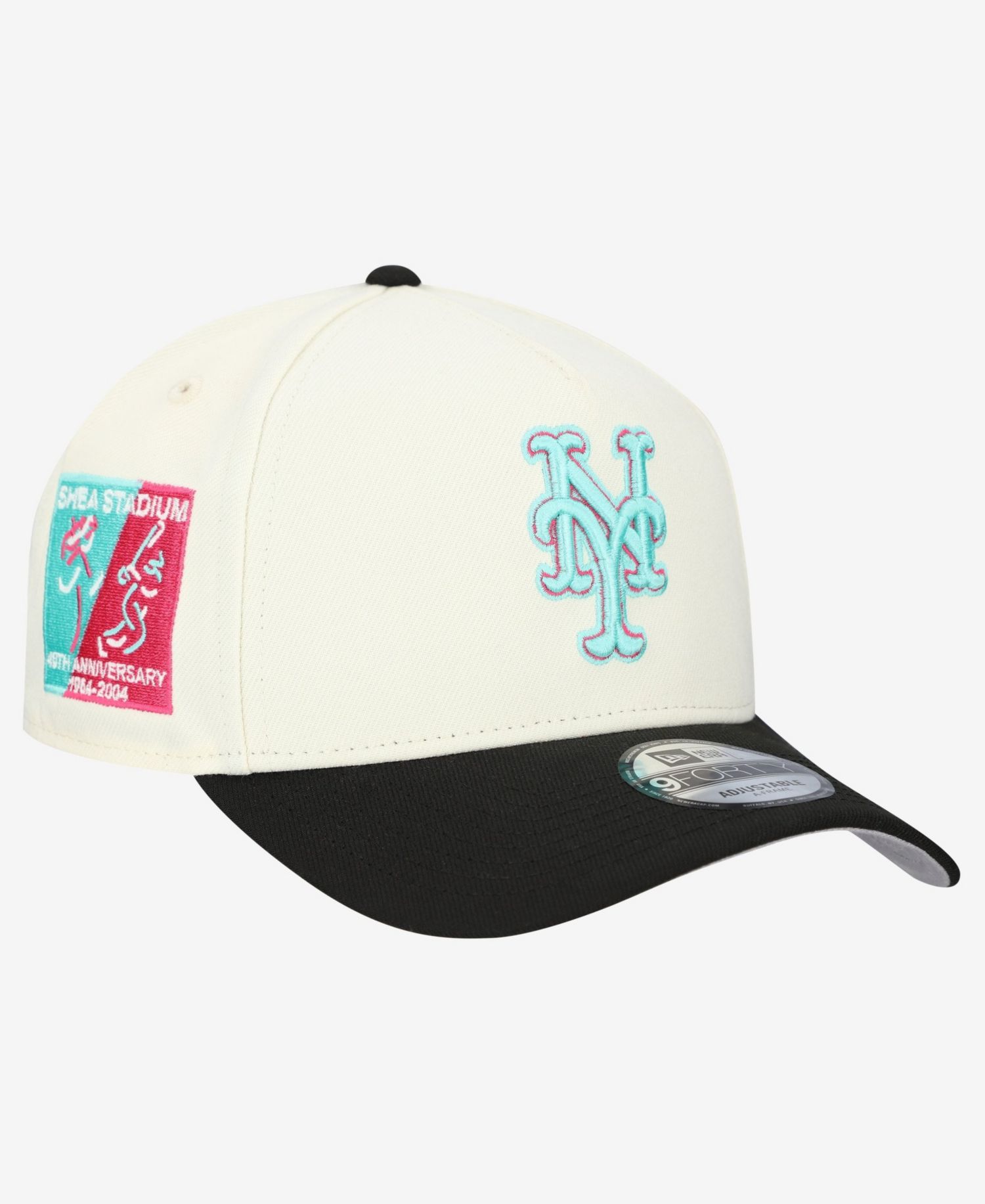 Men's Cream New York Mets Stadium Chrome 9FORTY A-Frame Adjustable Hat