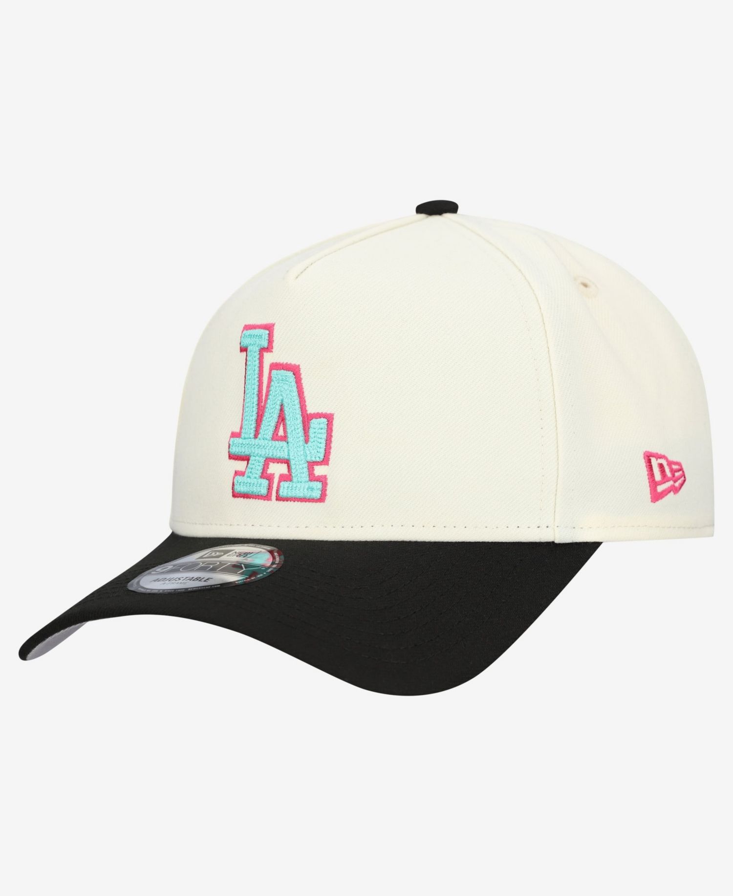 Men's Cream Los Angeles Dodgers Stadium Chrome 9FORTY A-Frame Adjustable Hat