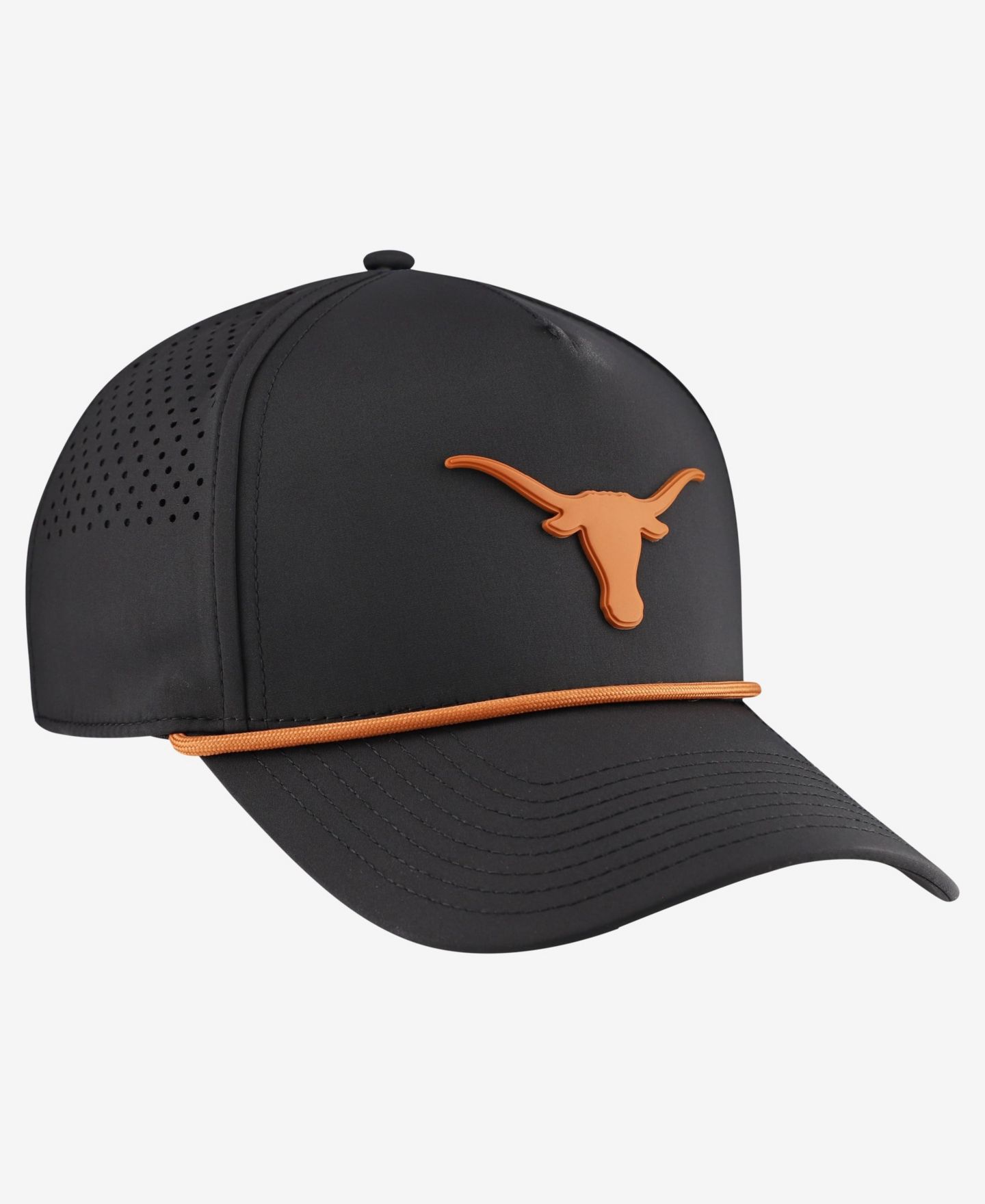 Мужской головной убор Branded Bills Black Texas Longhorns Classic Adjustable Rope Hat — фото 3