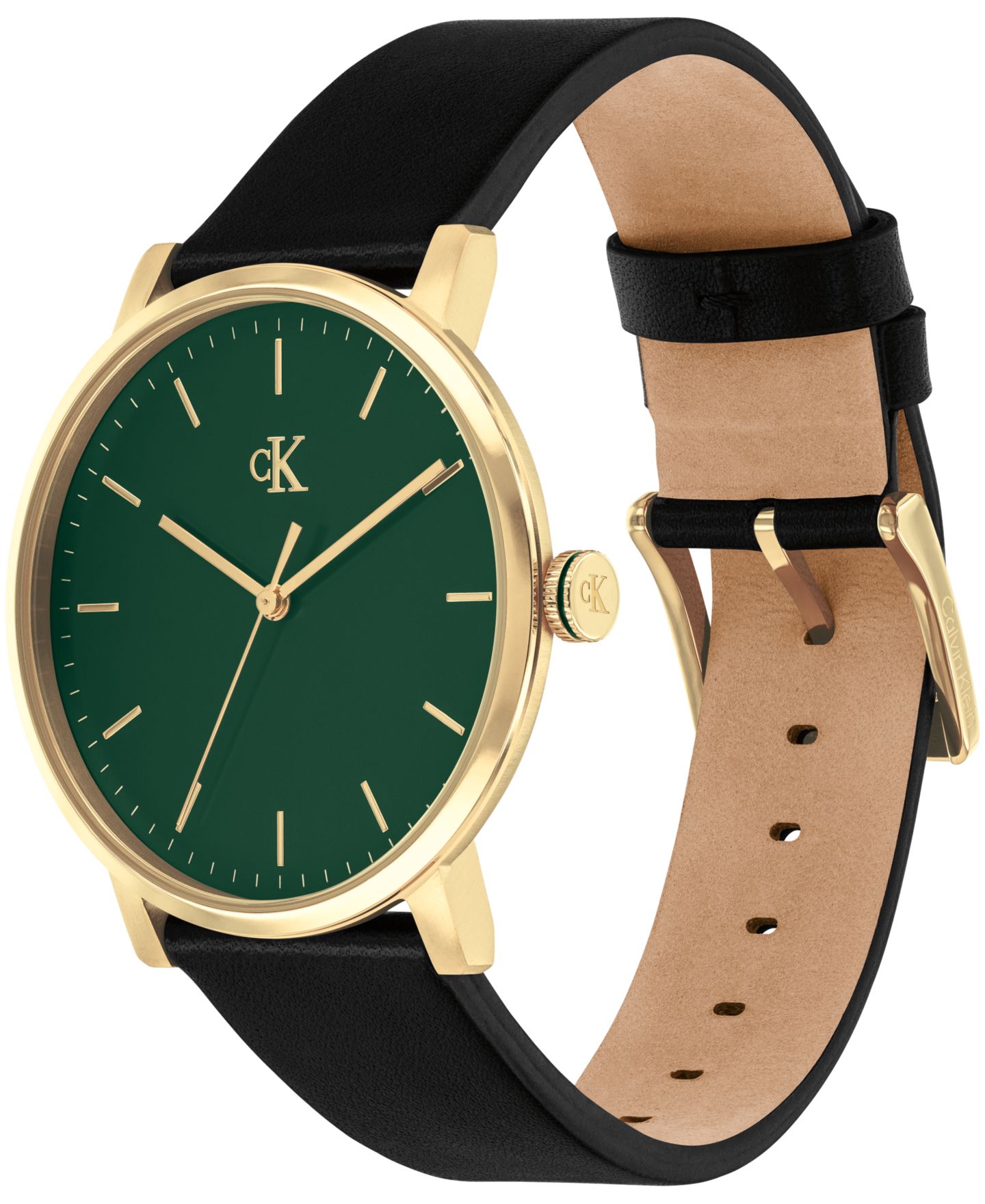 Мужские часы Calvin Klein Quartz Real Black Leather 40mm — фото 2