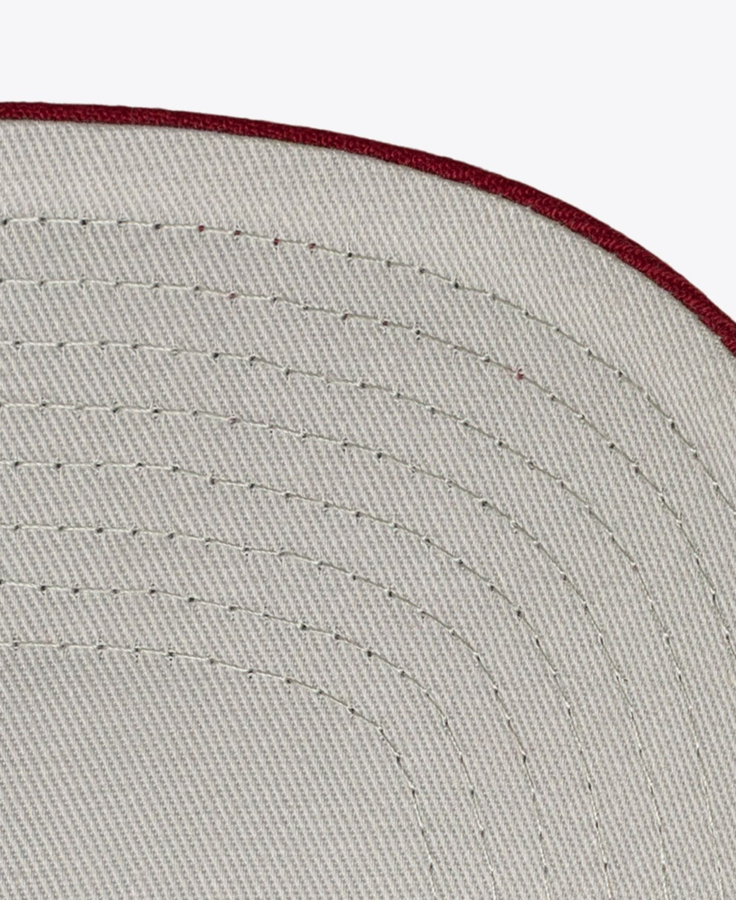 Men's Cream/Burgundy Philadelphia Phillies Cooperstown Collection Flawless Script Stretch-Snap Hat