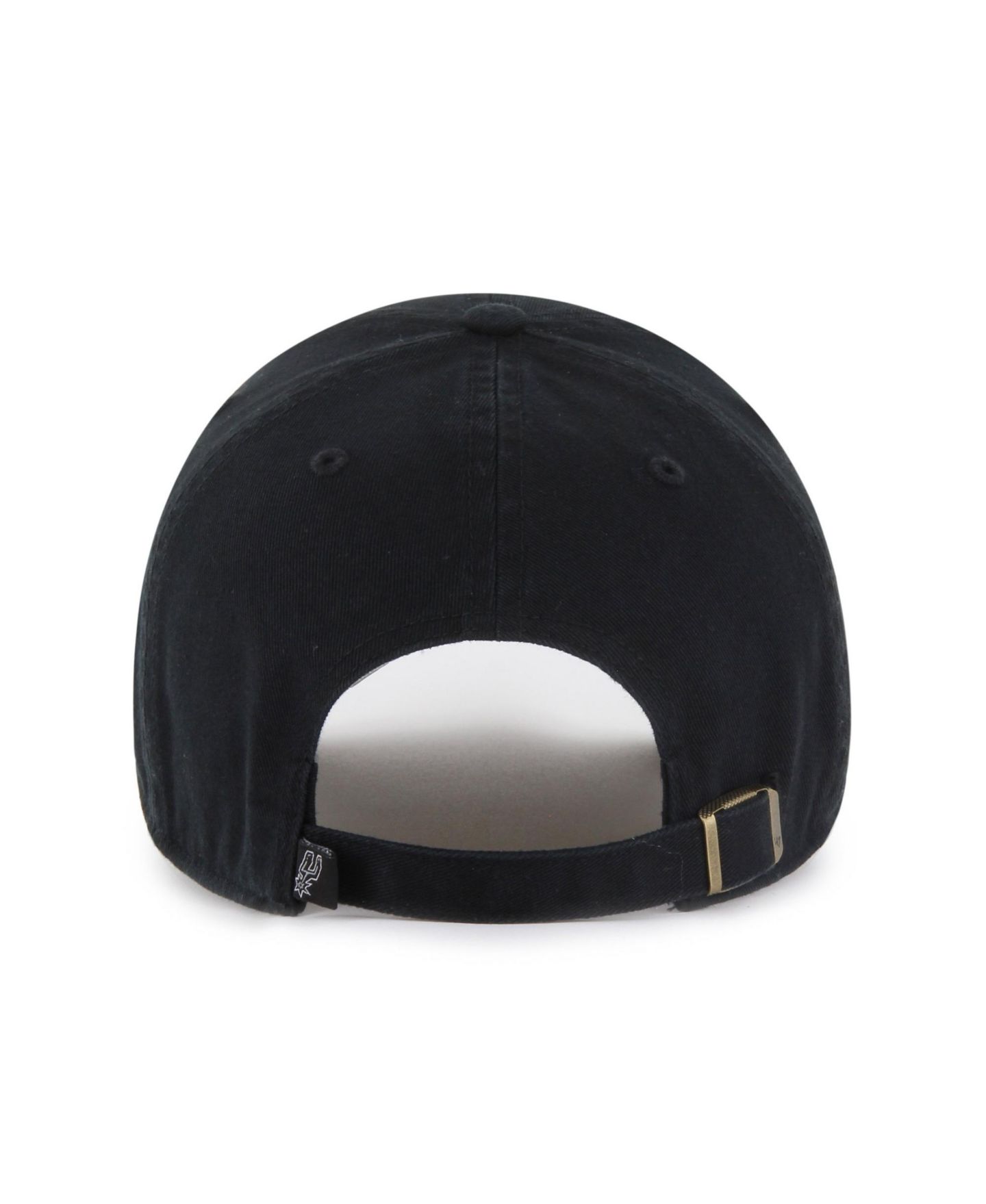 Мужская кепка '47 Brand Black San Antonio Spurs Primary Logo Clean Up Adjustable Hat — фото 2