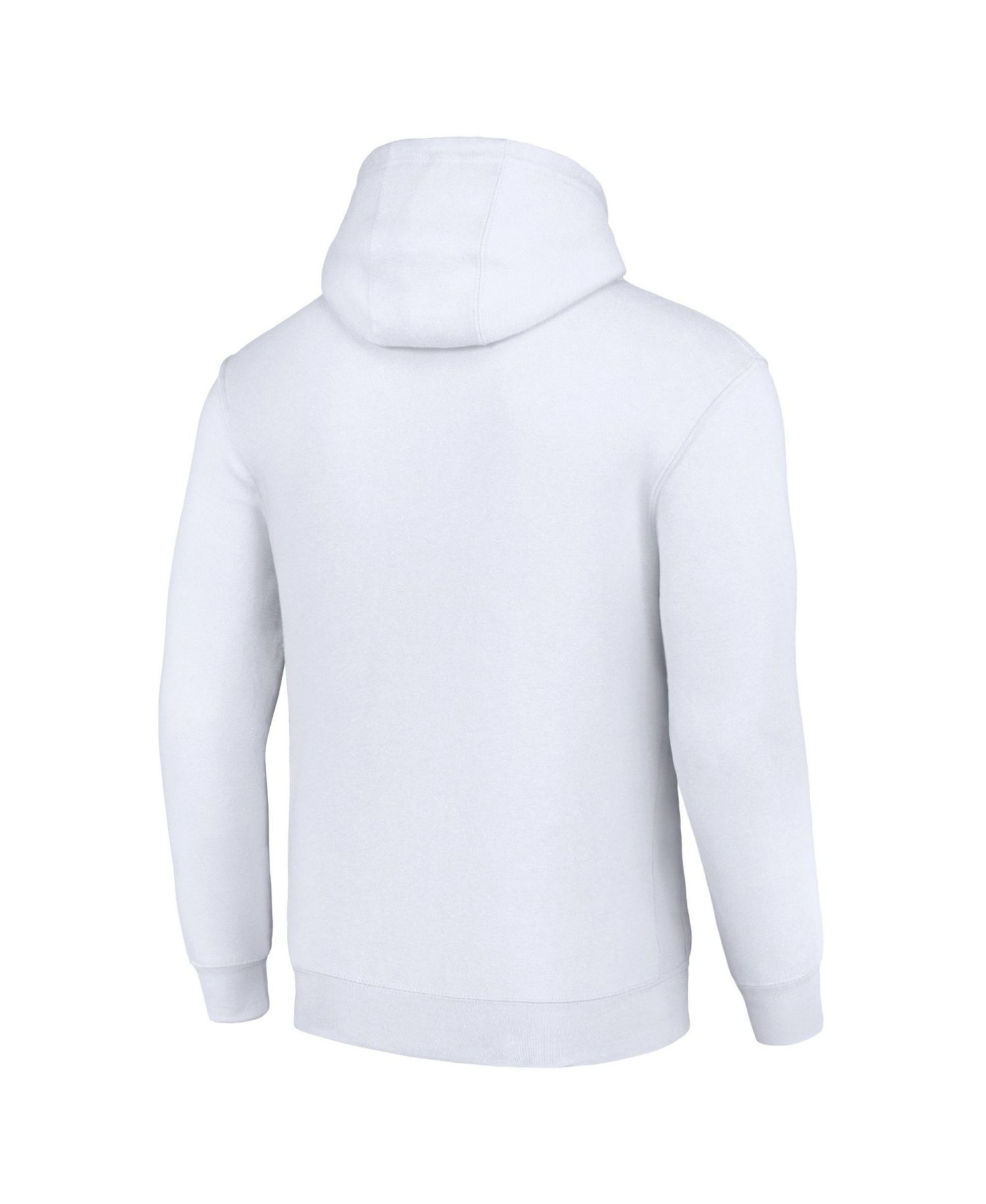 Men's and Women's White New York Giants Throwback Logo Pullover Hoodie