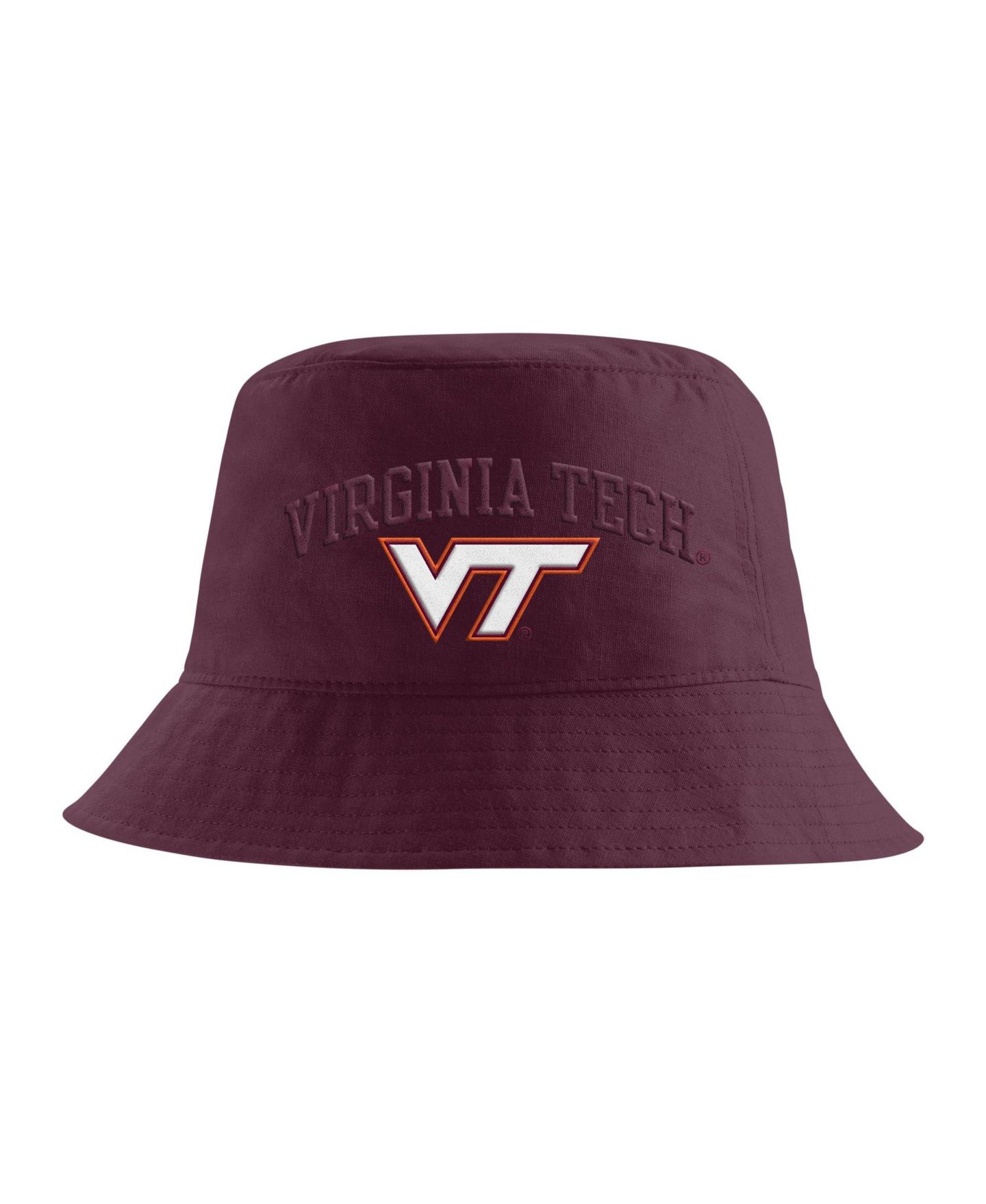 Мужская панама Nike Maroon Virginia Tech Hokies Apex Striped Bucket Hat — фото 1