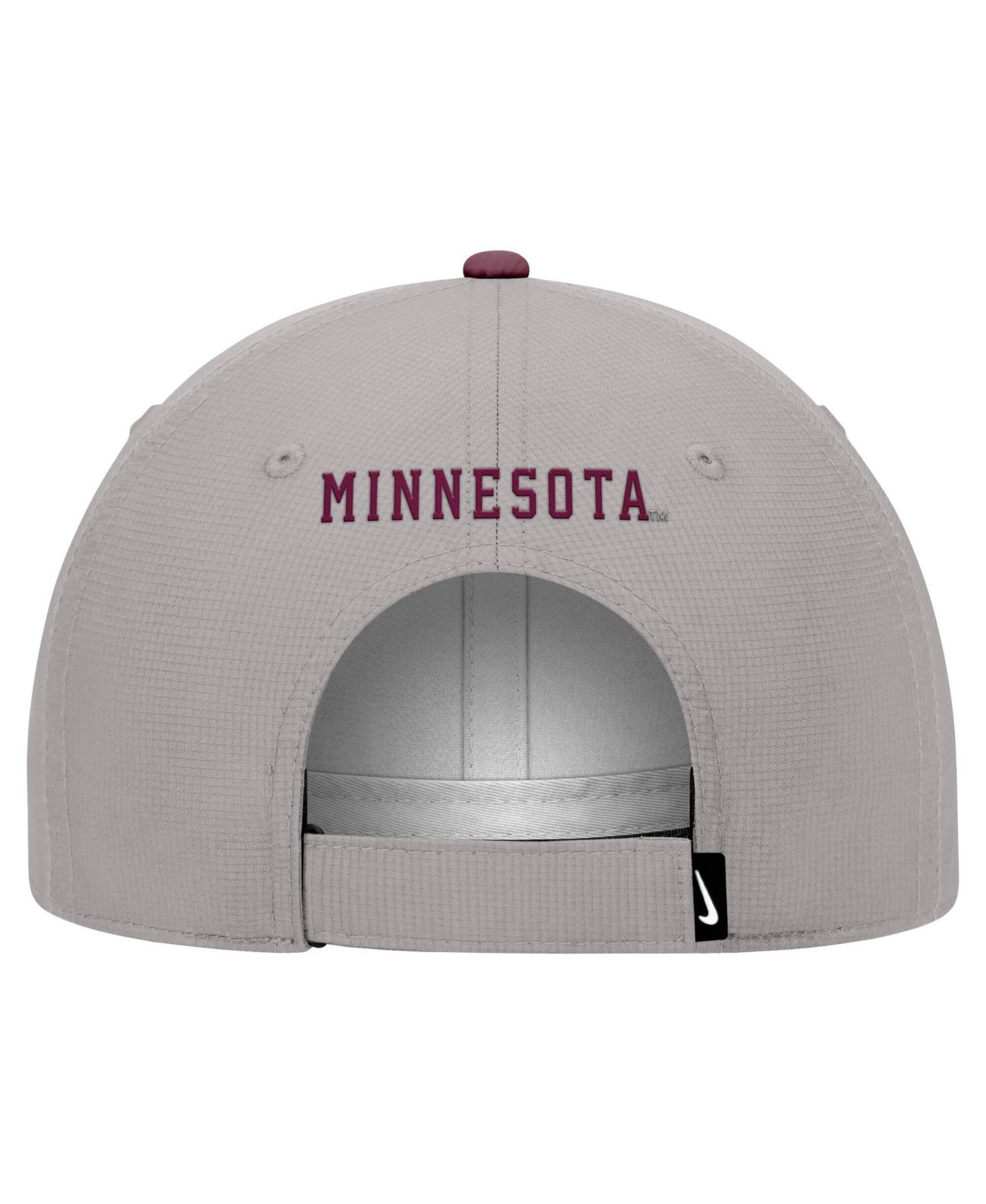 Мужская кепка Nike Gray Minnesota Golden Gophers Ripstop Dri-FIT Adjustable Hat — фото 2