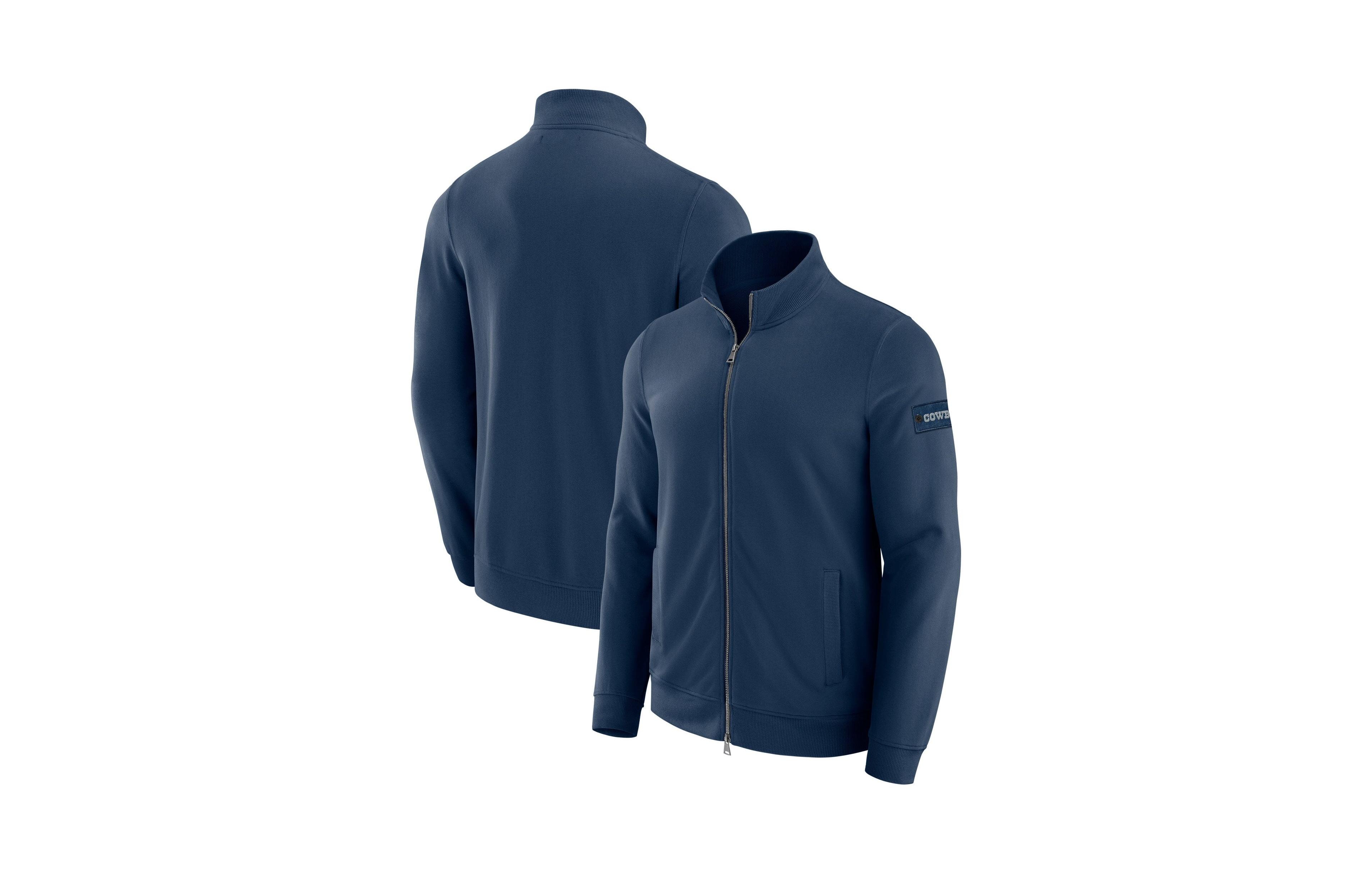 J. Palmer Men's QB1 Dallas Cowboys Full-Zip French-Terry Sweatshirt