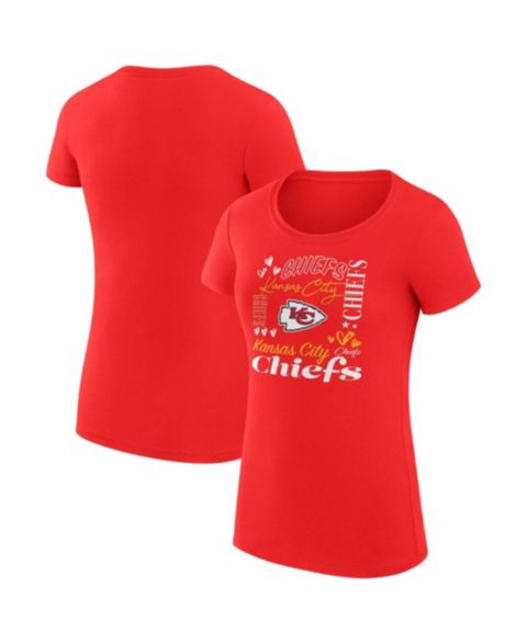 Женская футболка G-III 4Her by Carl Banks Red Kansas City Chiefs Super-Slim Fit Lightweight Collage Team