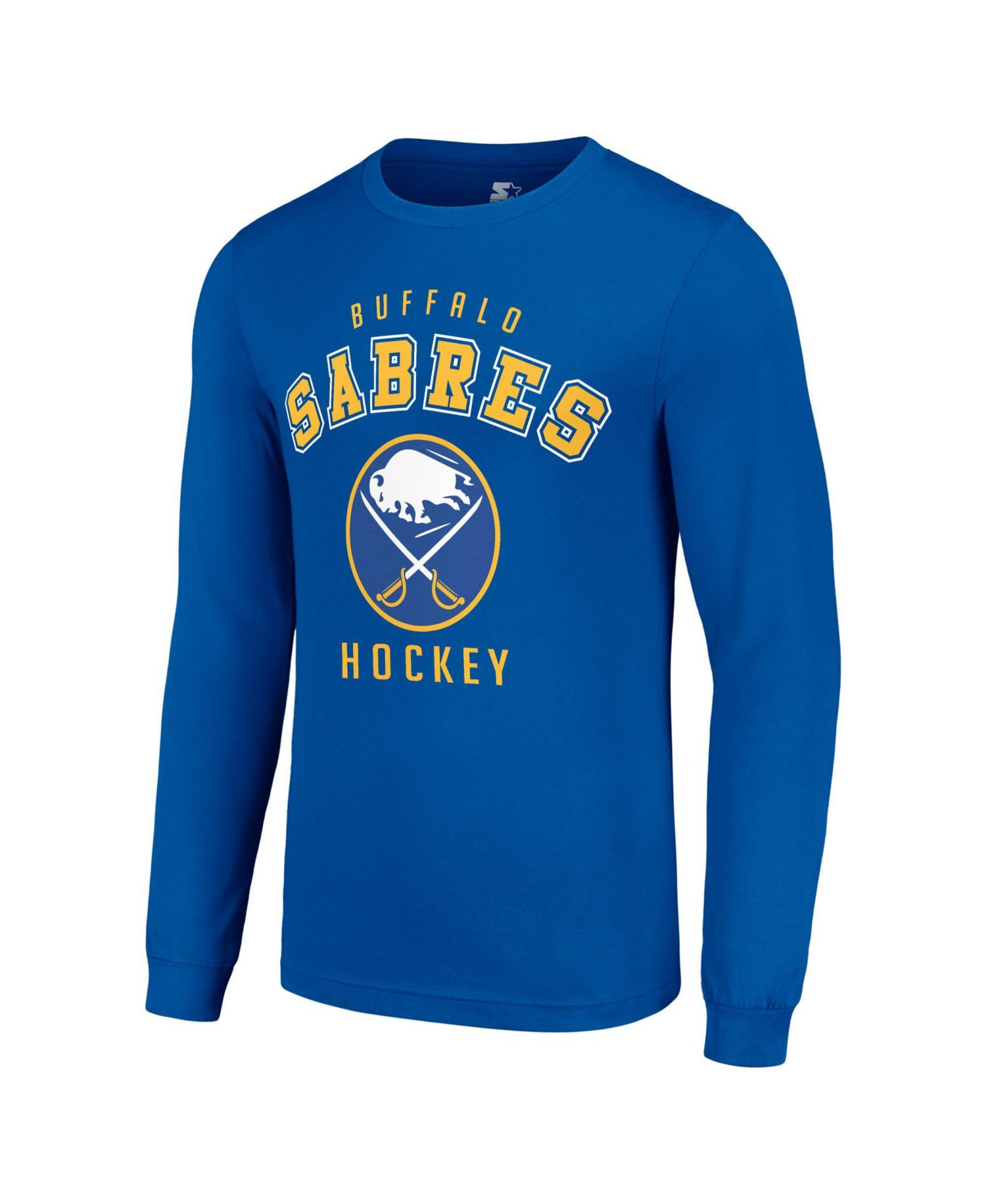 Men's Royal Buffalo Sabres Logo Long Sleeve T-Shirt