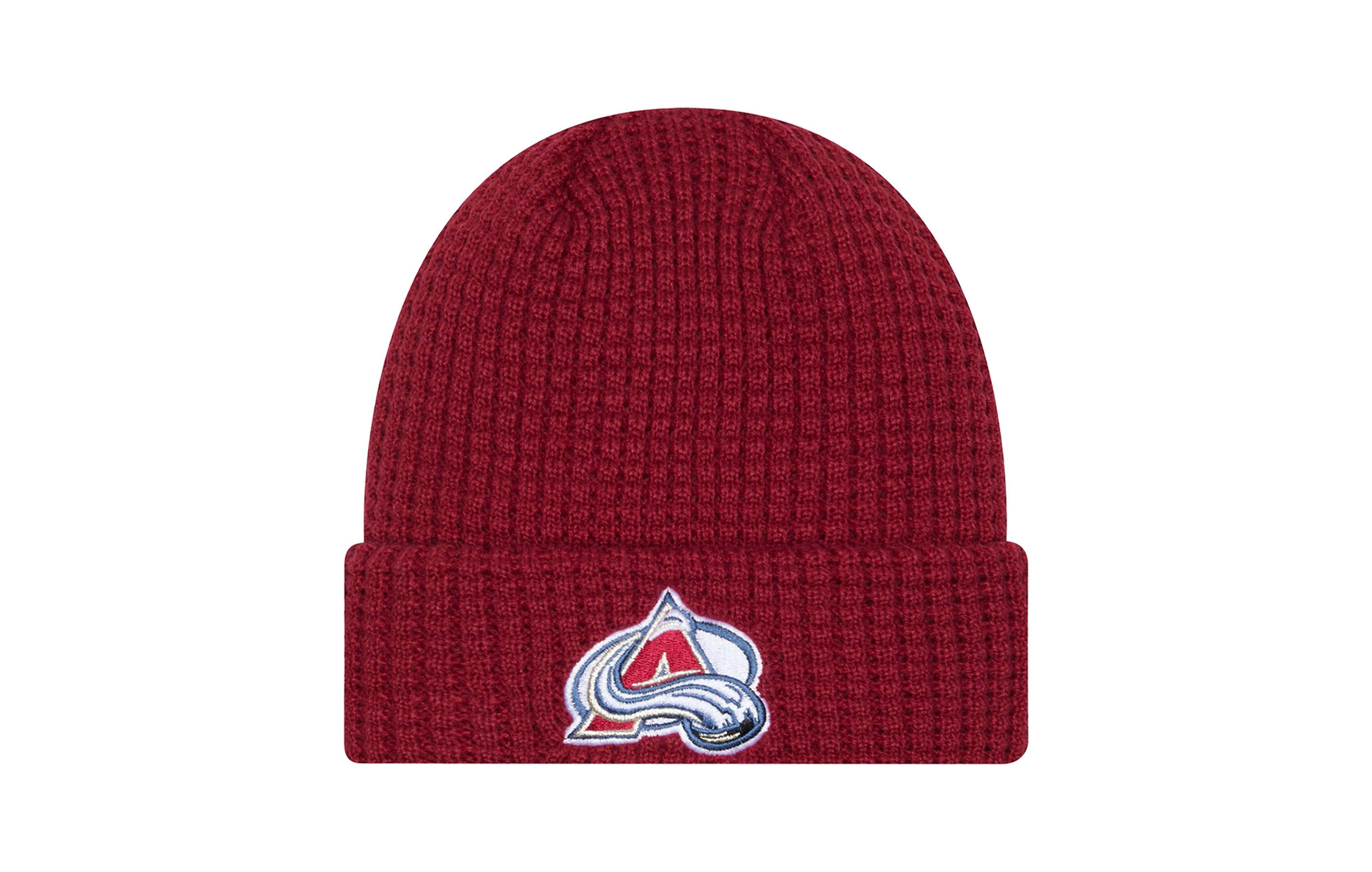 New Era Men's Colorado Avalanche Waffle-Knit Cuffed Knit Hat