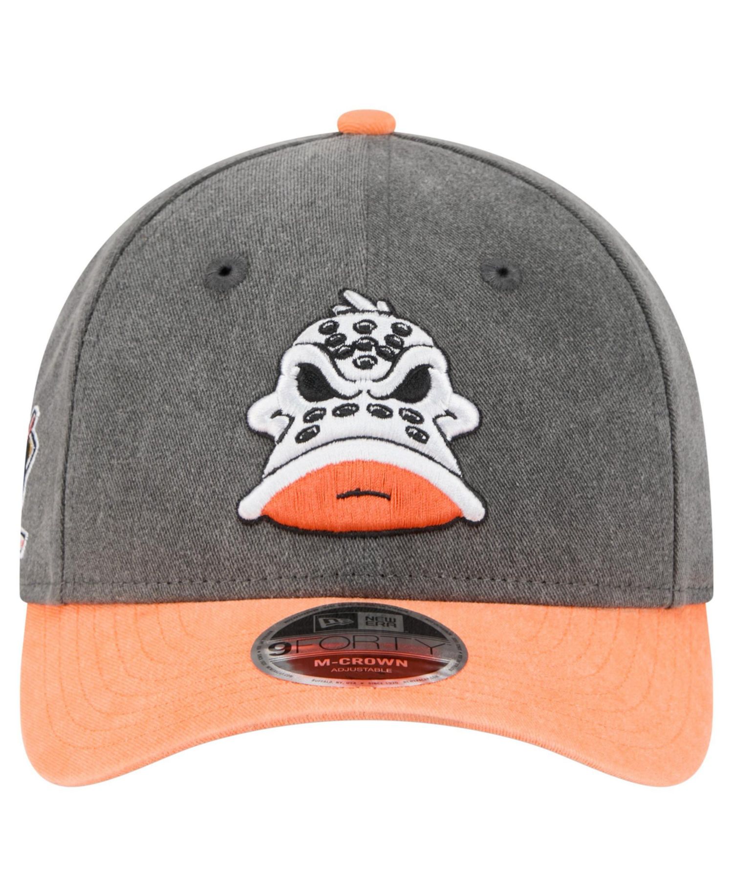Men's Black/Orange Anaheim Ducks Mascot 2-Tone 9FORTY Adjustable Hat