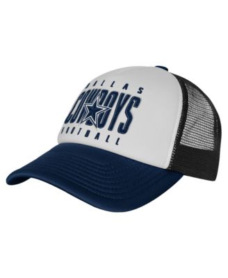 Big Boys and Girls  White Dallas Cowboys Essentials Trucker Adjustable Hat