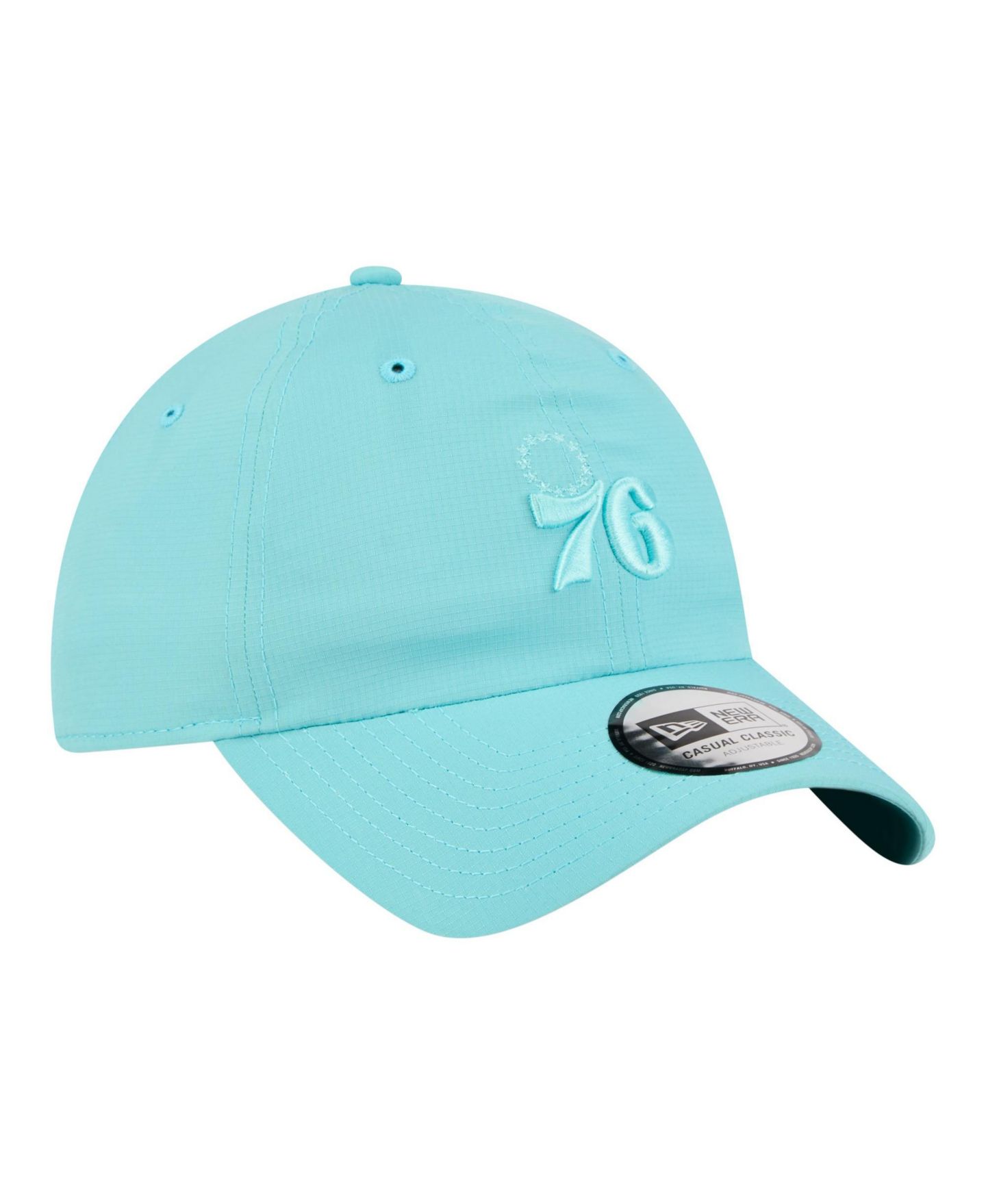 Головные уборы New Era Turquoise Philadelphia 76ers Color Pack Ripstop Casual Classic Adjustable Hat — фото 3