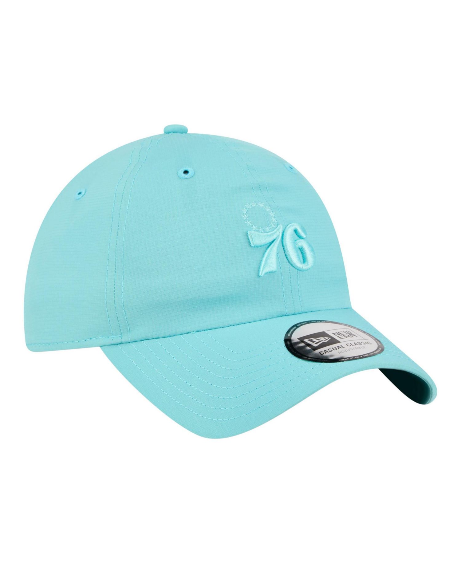 Men's and Women's Turquoise Philadelphia 76ers Color Pack Ripstop Casual Classic Adjustable Hat