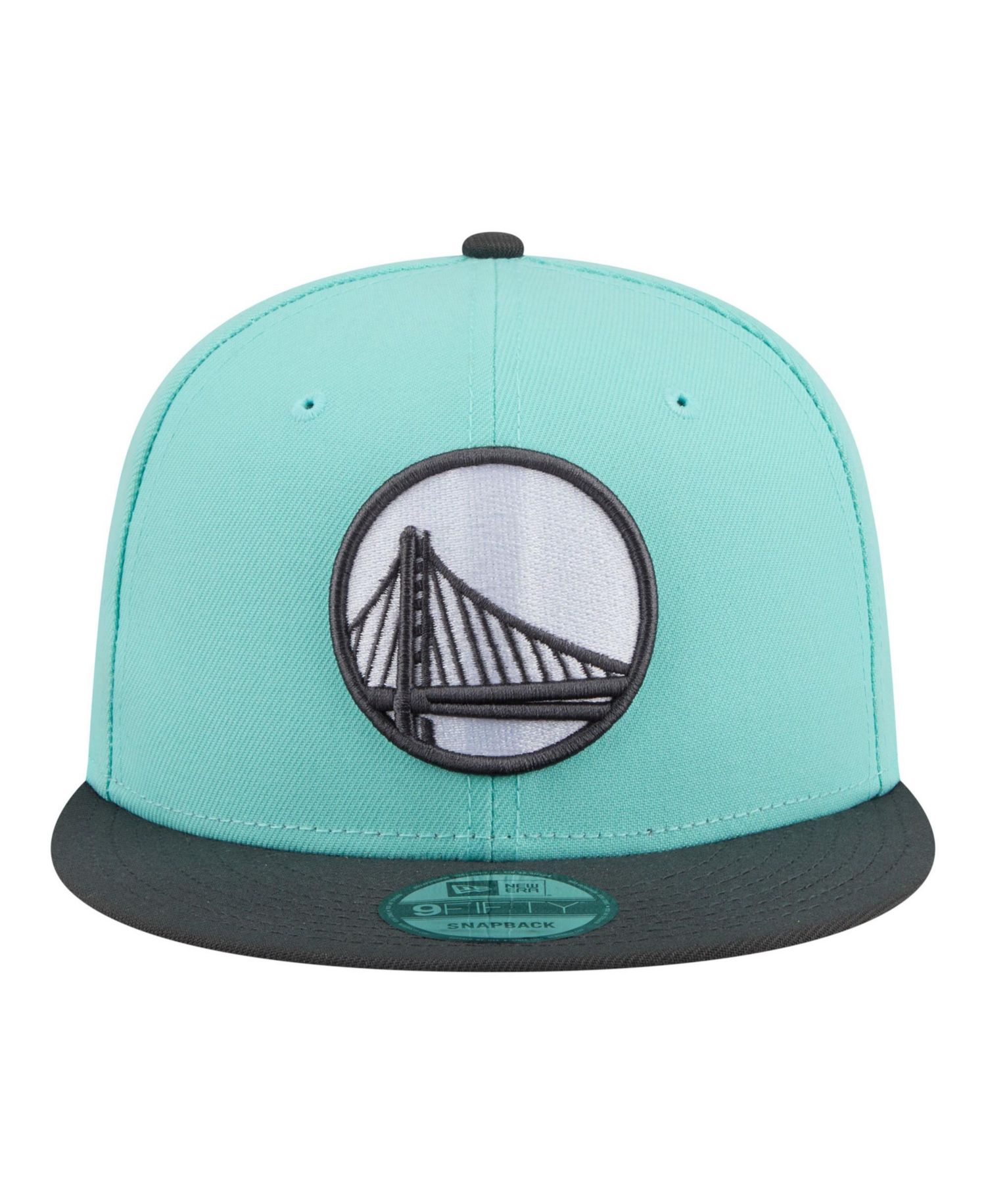 Men's Turquoise/Charcoal Golden State Warriors Color Pack Two-Tone 9FIFTY Snapback Hat