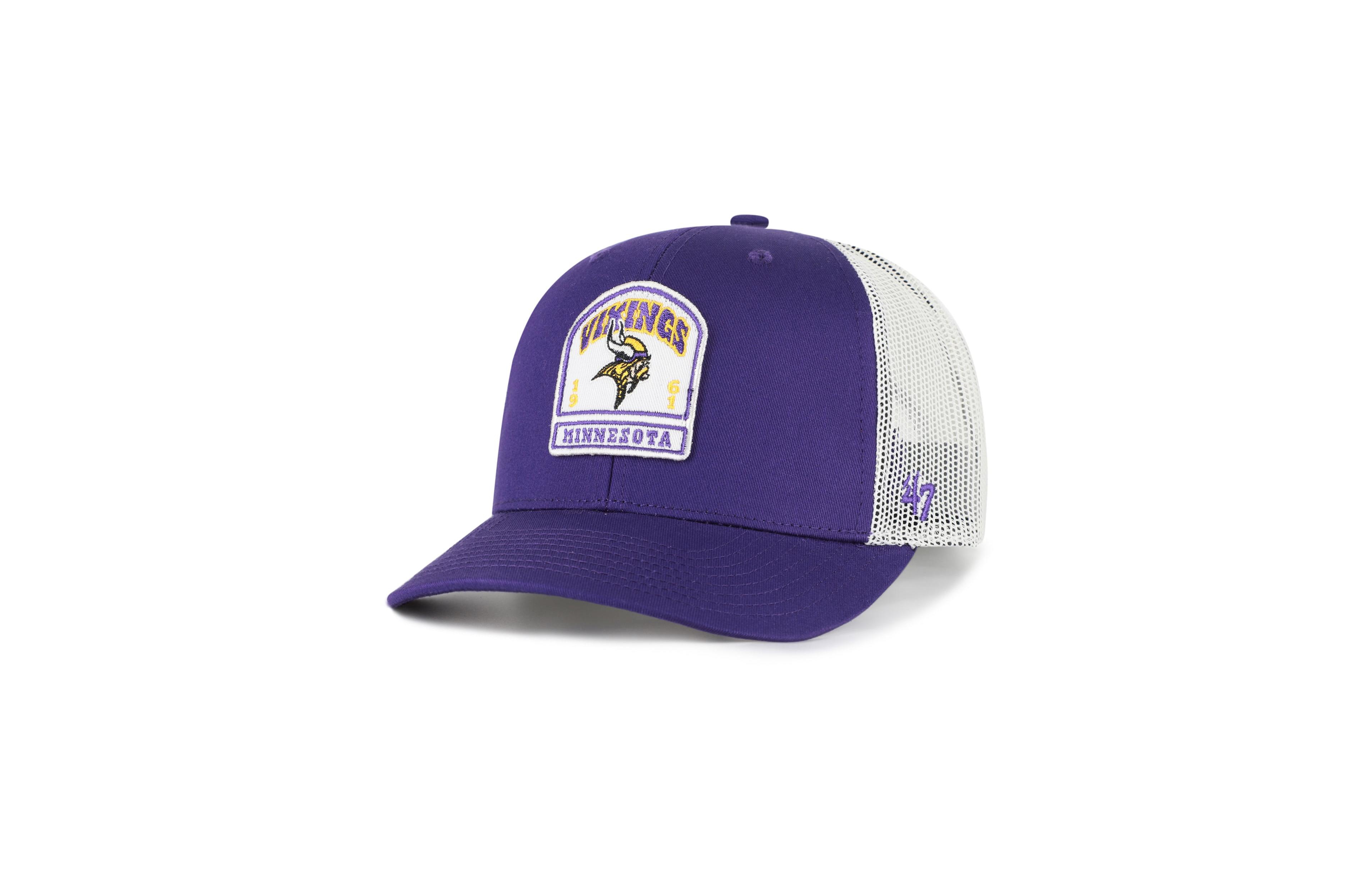 '47 Brand Minnesota Vikings Headstone Trucker Adjustable Hat