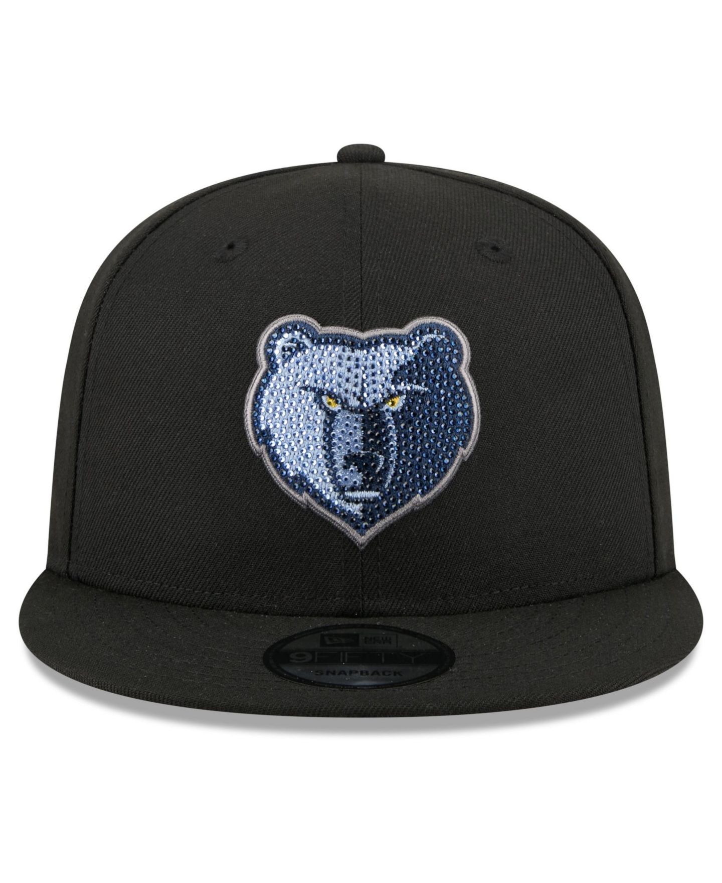 Мужская кепка New Era Black Memphis Grizzlies 2026 NBA Draft Crystal 9FIFTY Snapback Hat — фото 2