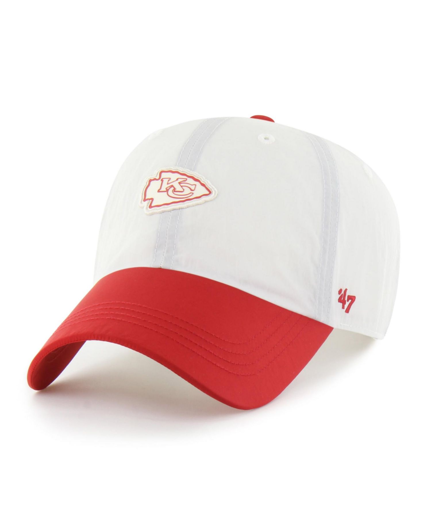 Men's '47 Cream Kansas City Chiefs Modernia Clean Up Adjustable Hat