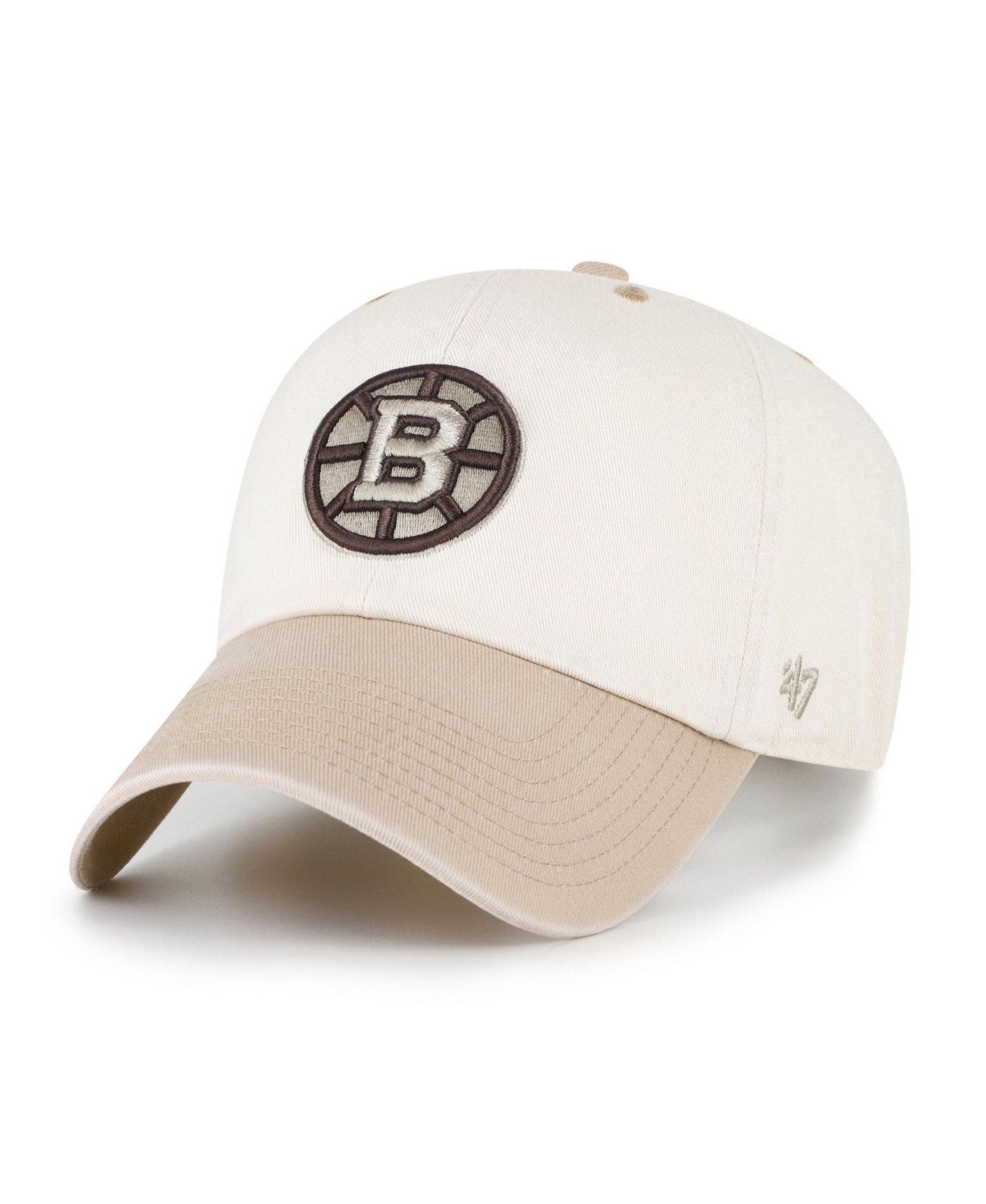Men's '47 Natural/Tan Boston Bruins Neutral Terrain Clean Up Adjustable Hat