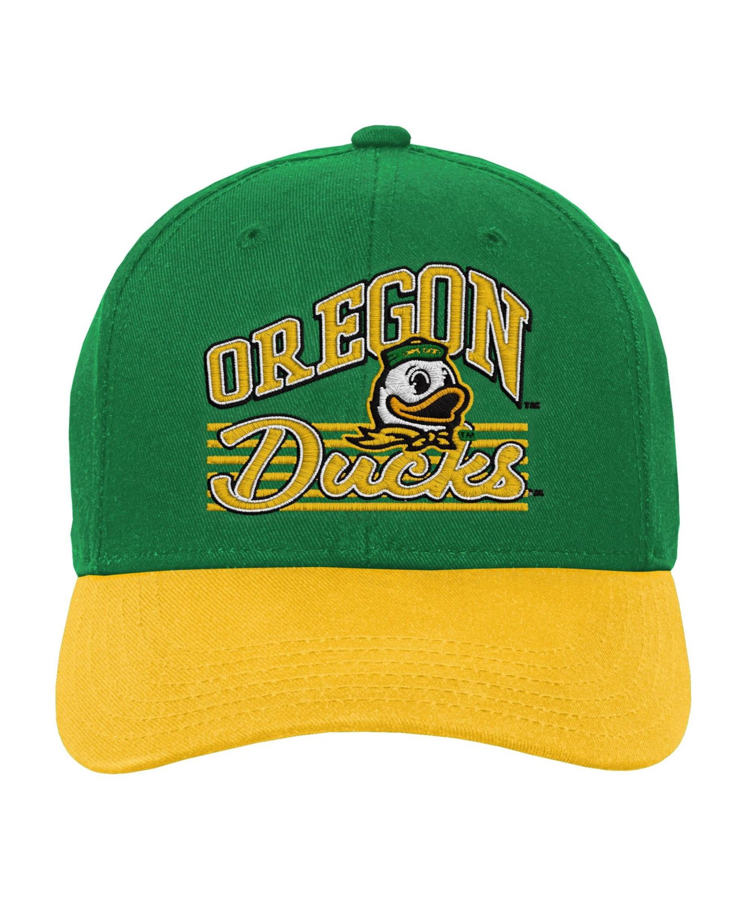 Big Boys and Girls Green/Yellow Oregon Ducks Dad Unstructured Adjustable Hat