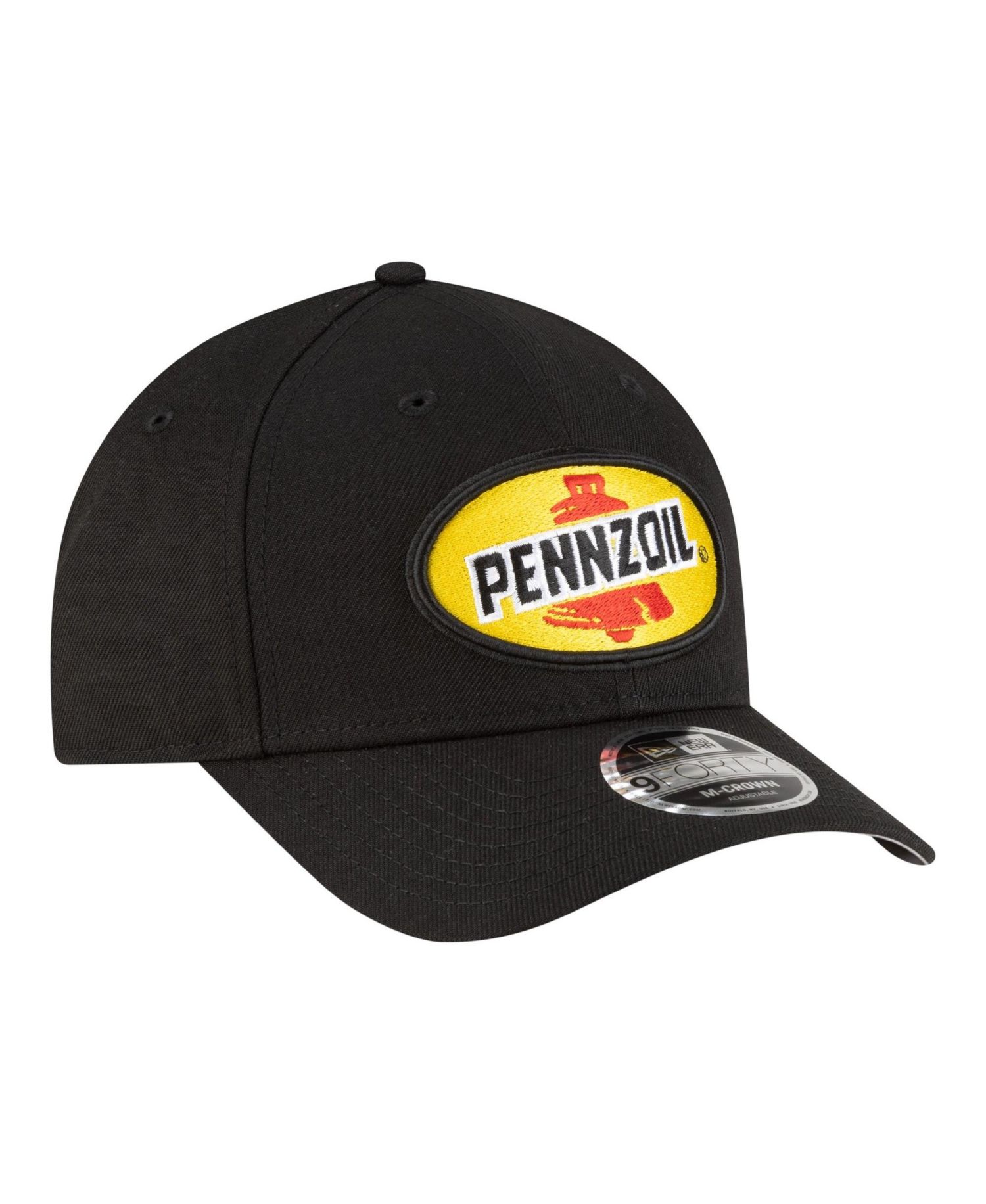 Men's Black Joey Logano Pennzoil 9FORTY M-Crown Adjustable Hat