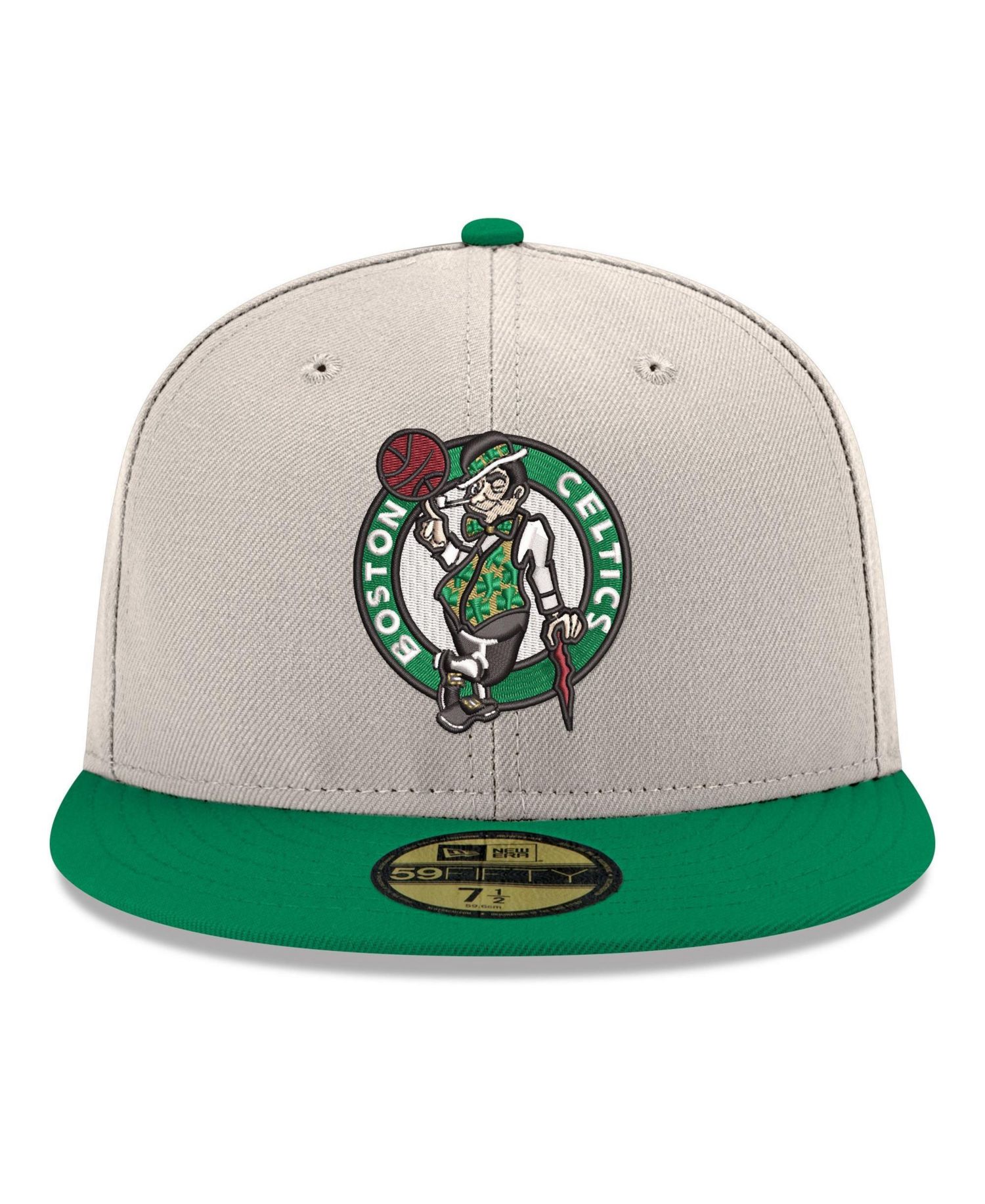 Men's Gray/Kelly Green Boston Celtics Chrome 59FIFTY Fitted Hat