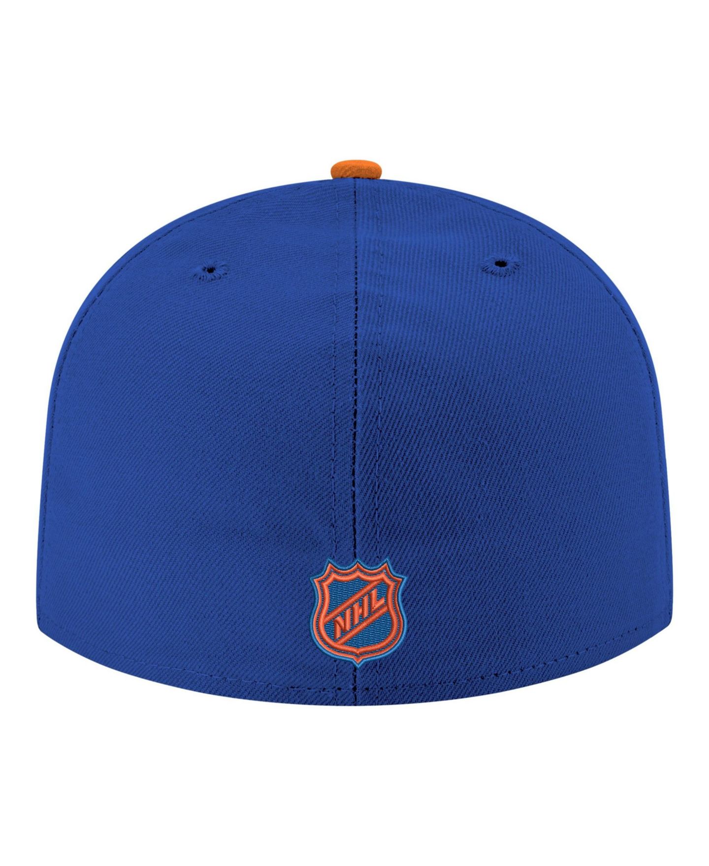 Мужская кепка New Era Royal Edmonton Oilers Core Logo Two-Tone 59FIFTY Fitted Hat — фото 4