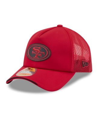 Big Boys and Girls Scarlet San Francisco 49ers 2026 Sideline Apex 9FORTY Adjustable Trucker Hat