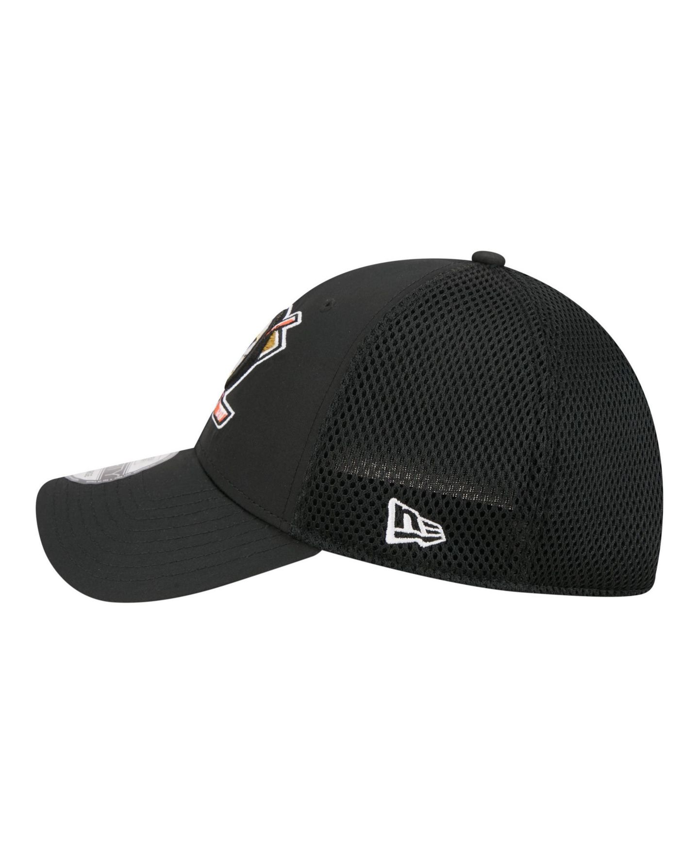 Мужская кепка New Era Black Anaheim Ducks Logo 39THIRTY Flex Hat — фото 6