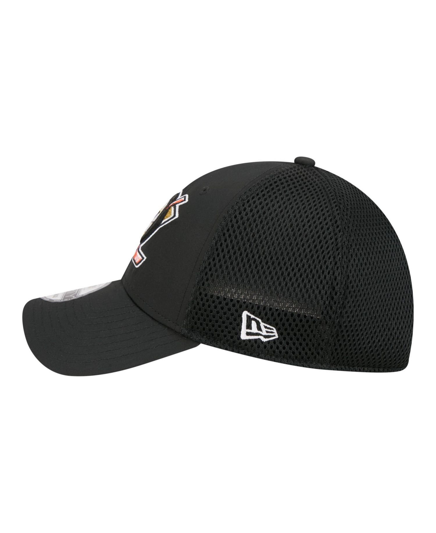 Men's Black Anaheim Ducks Logo 39THIRTY Flex Hat