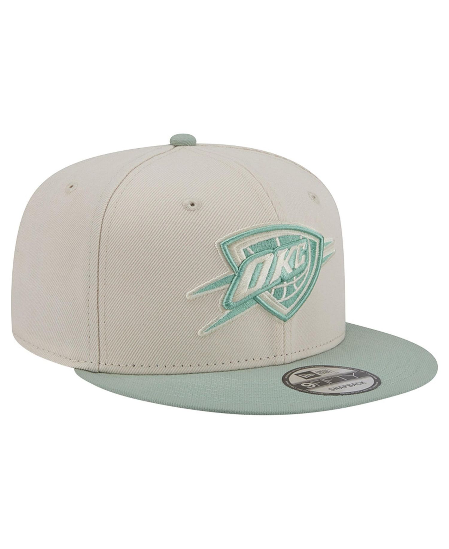 Men's Cream/Light Green Oklahoma City Thunder Color Pack 9FIFTY Snapback Hat