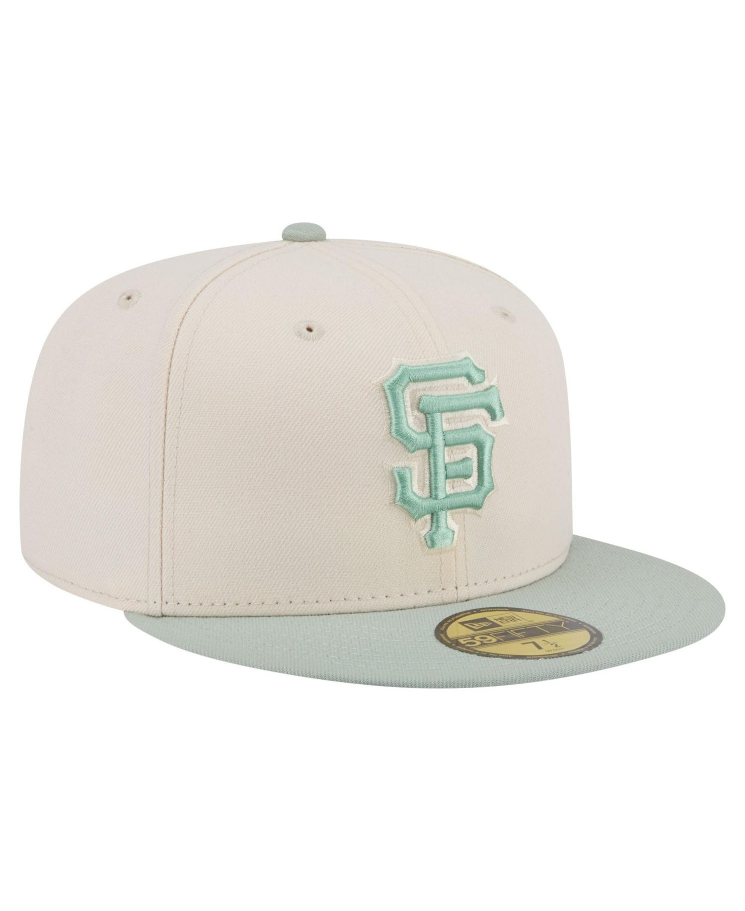 Men's Cream/Green San Francisco Giants Color Pack 59FIFTY Fitted Hat