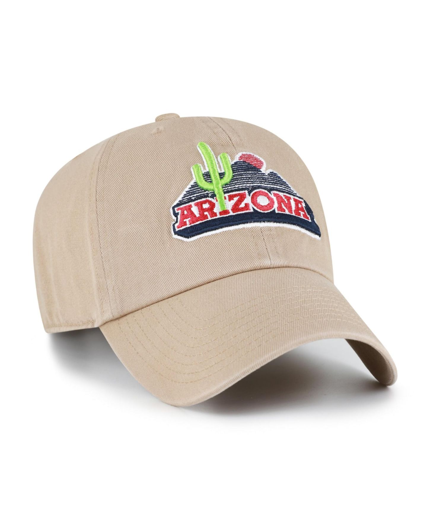 Мужская кепка '47 Brand Khaki Arizona Wildcats Vault Clean Up Adjustable Hat — фото 2