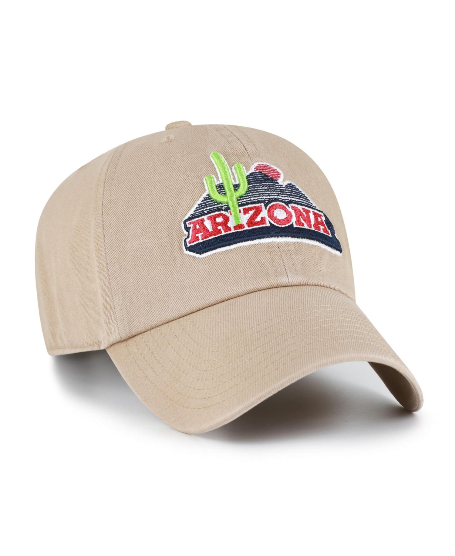 Men's '47 Khaki Arizona Wildcats Vault Clean Up Adjustable Hat