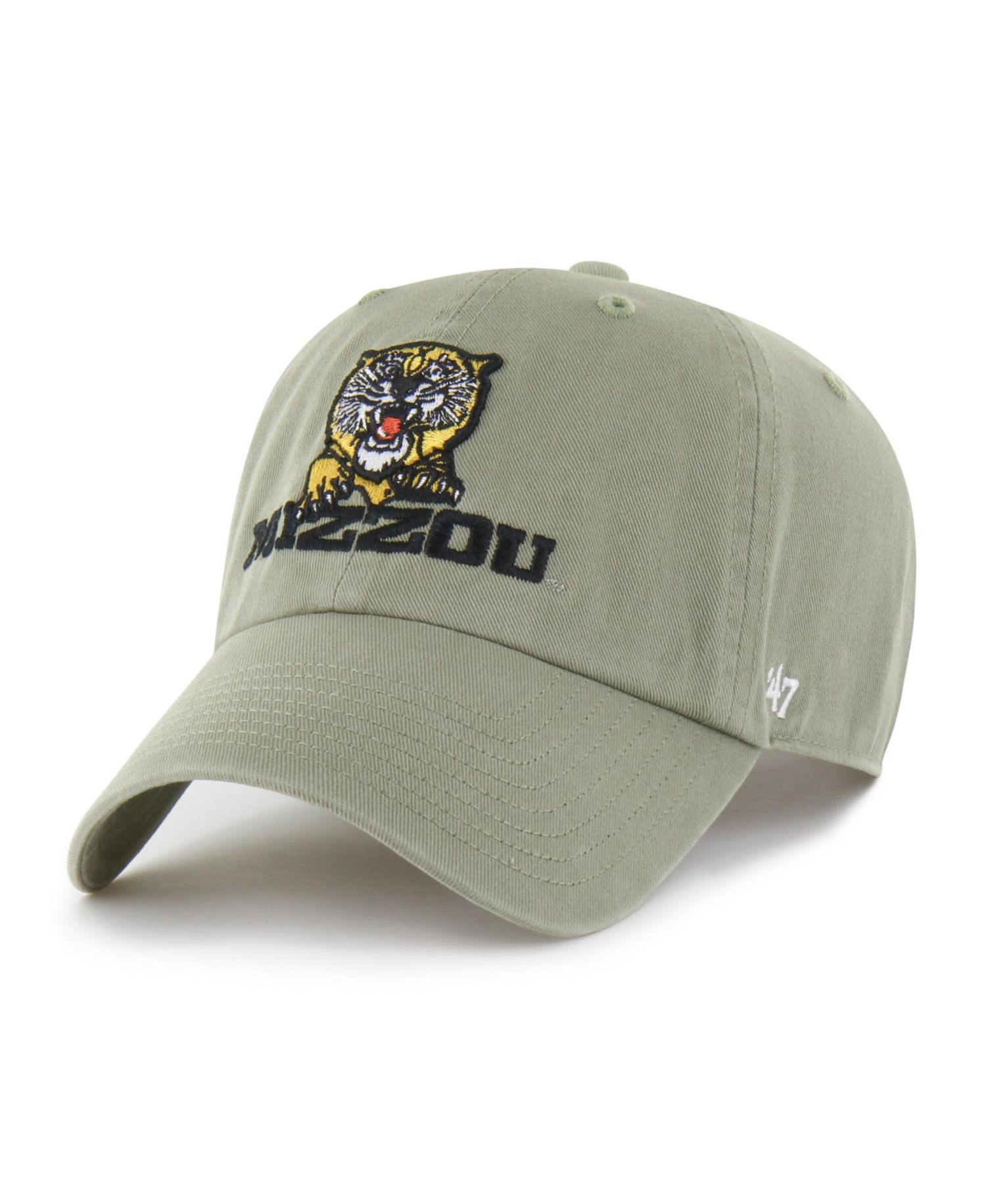 Men's '47 Moss Green Missouri Tigers Vault Clean Up Adjustable Hat